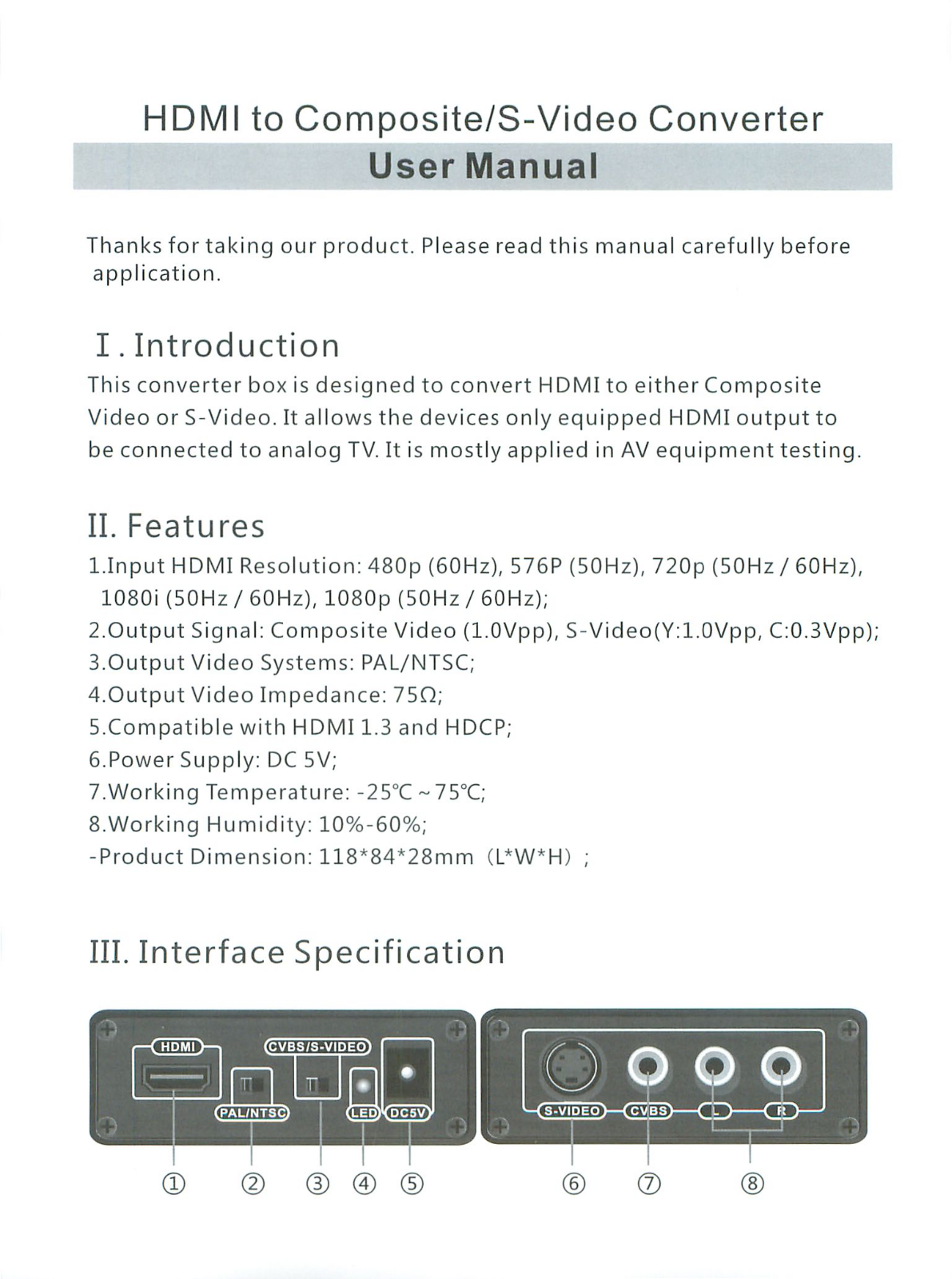 Monoprice 8667, MLKV381 User Manual