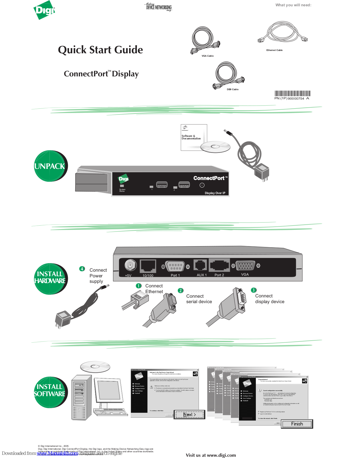 Digi ConnectPort Network Device Quick Start Manual - ManualMachine.com