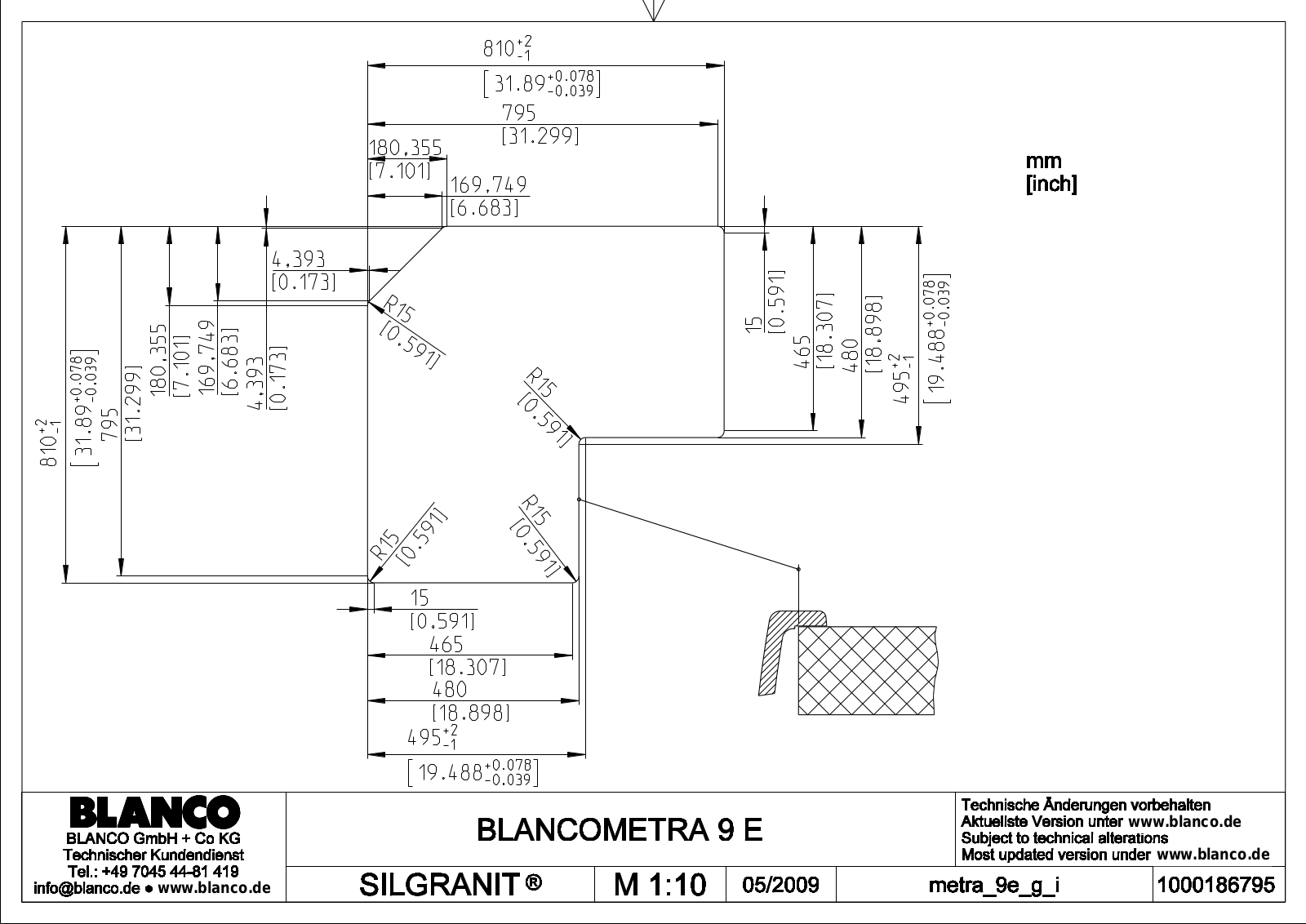 Blanco Metra 9E User Manual