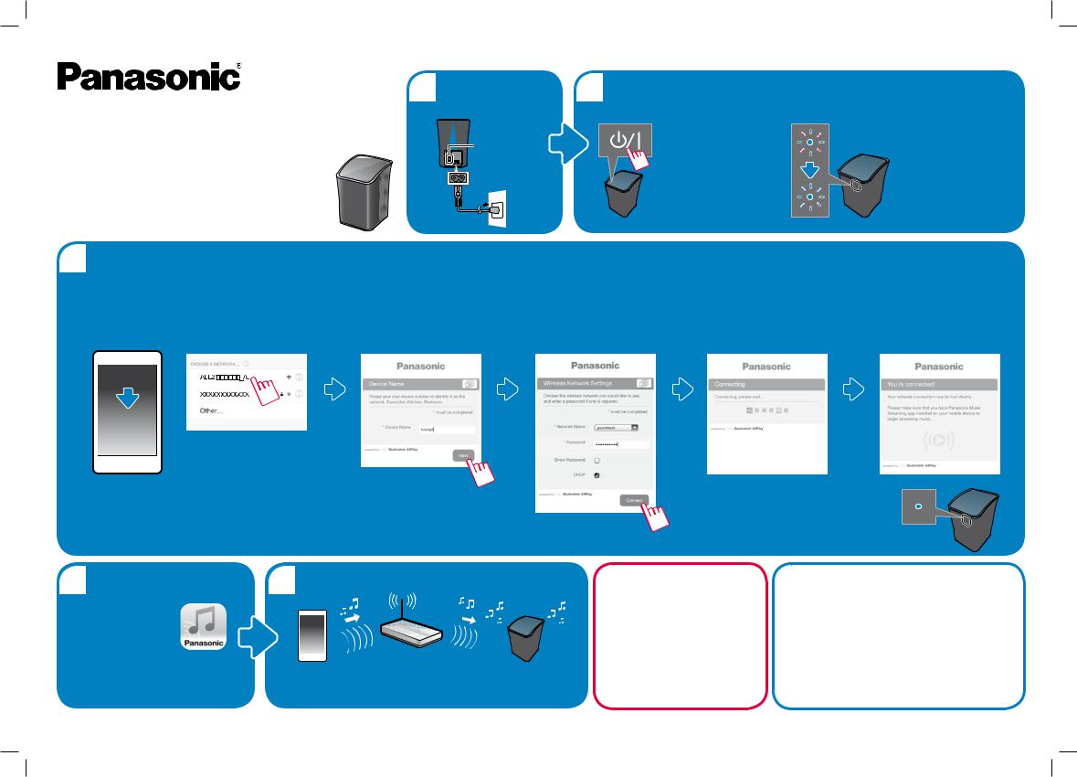 Panasonic SC-ALL2 Quick start guide