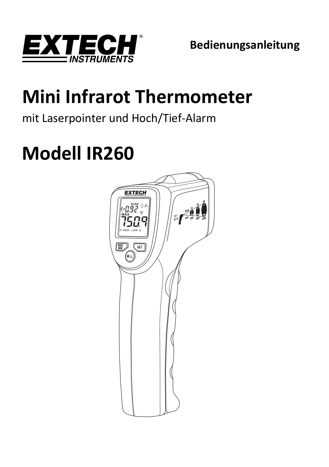 Extech IR260 User Manual