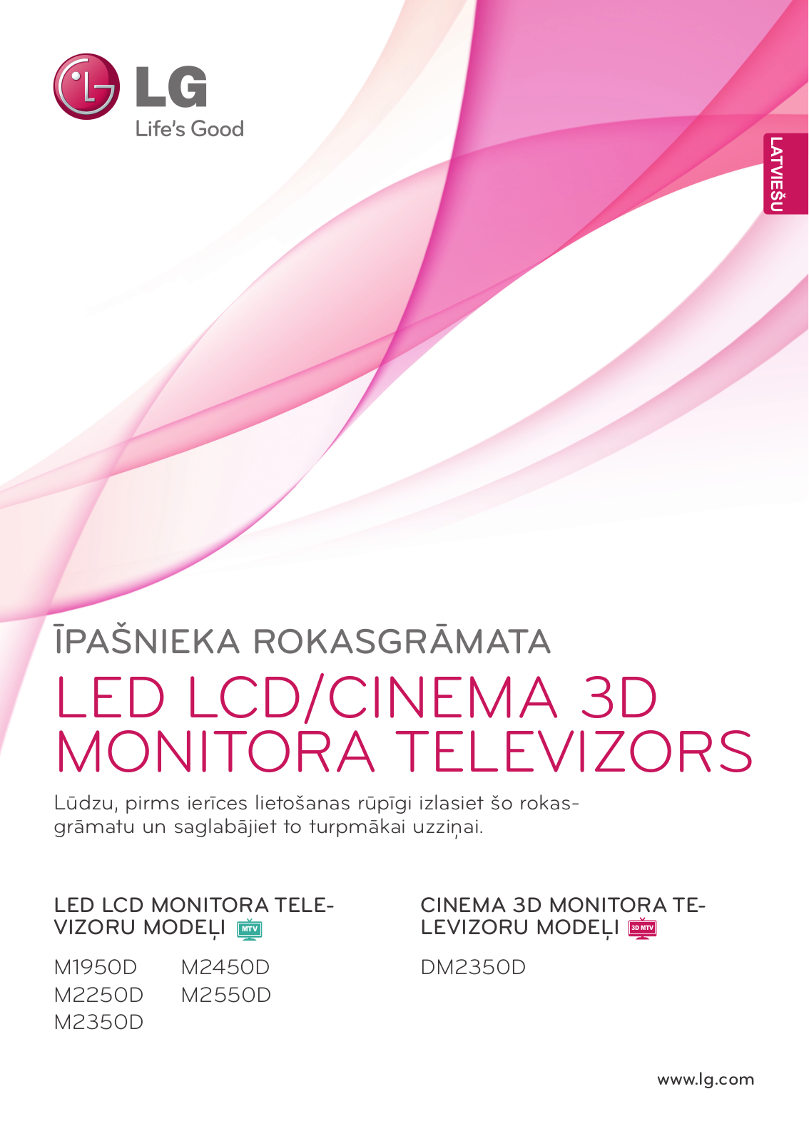 Lg DM2350D, M2450D, M2550D, M1950D, M2250D User Manual