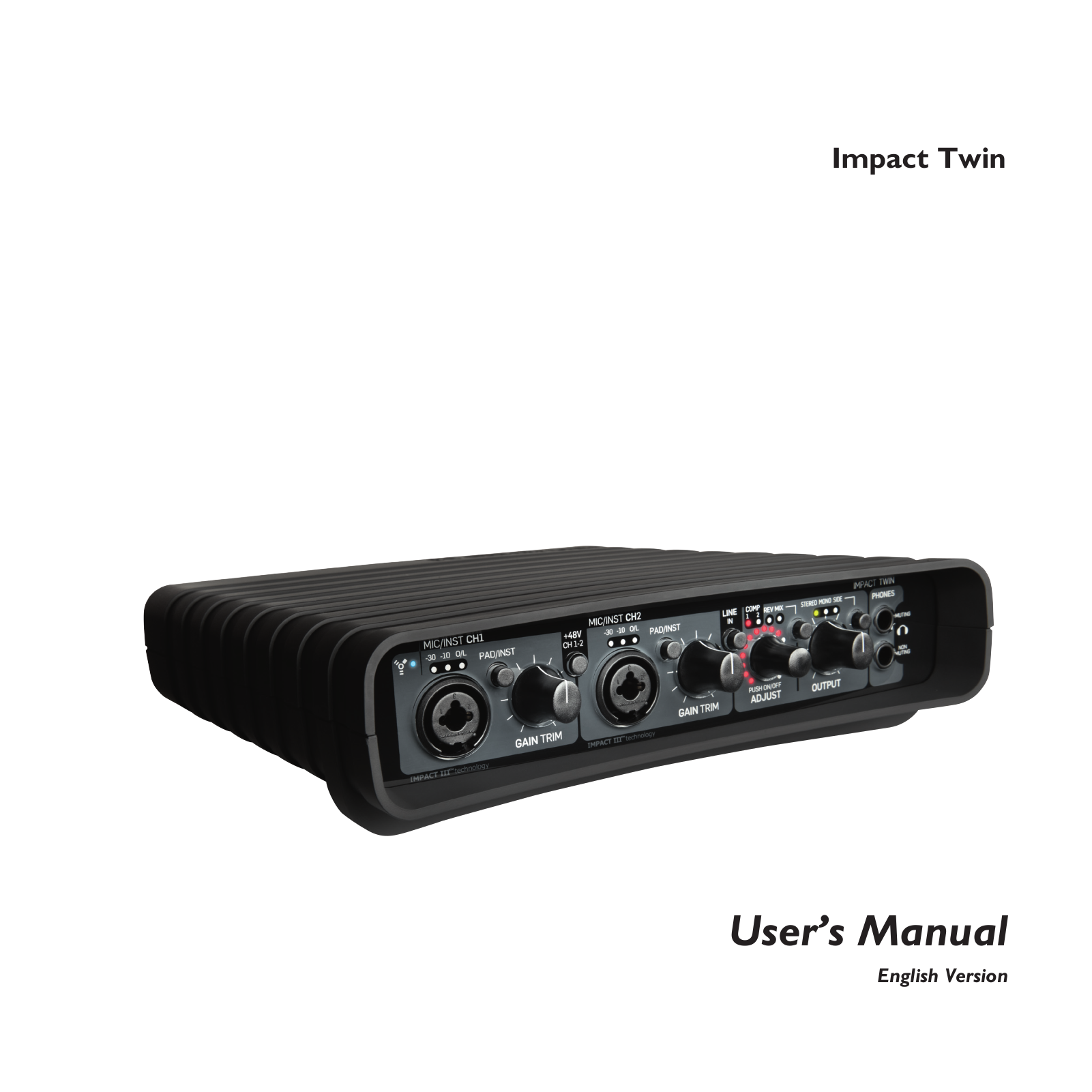 TC Electronic Impact Twin User Manual