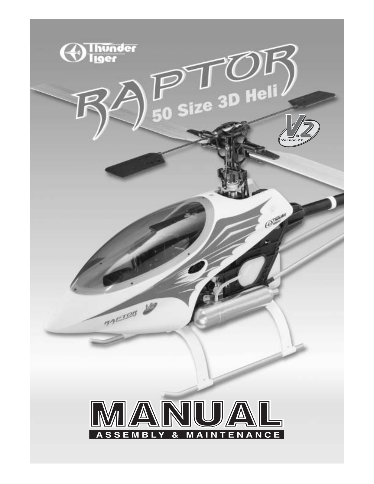 Thunder tiger RAPTOR Manual