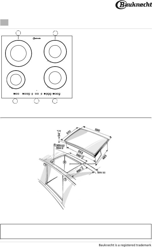 bauknecht ETI 6640 PRODUCT SHEET