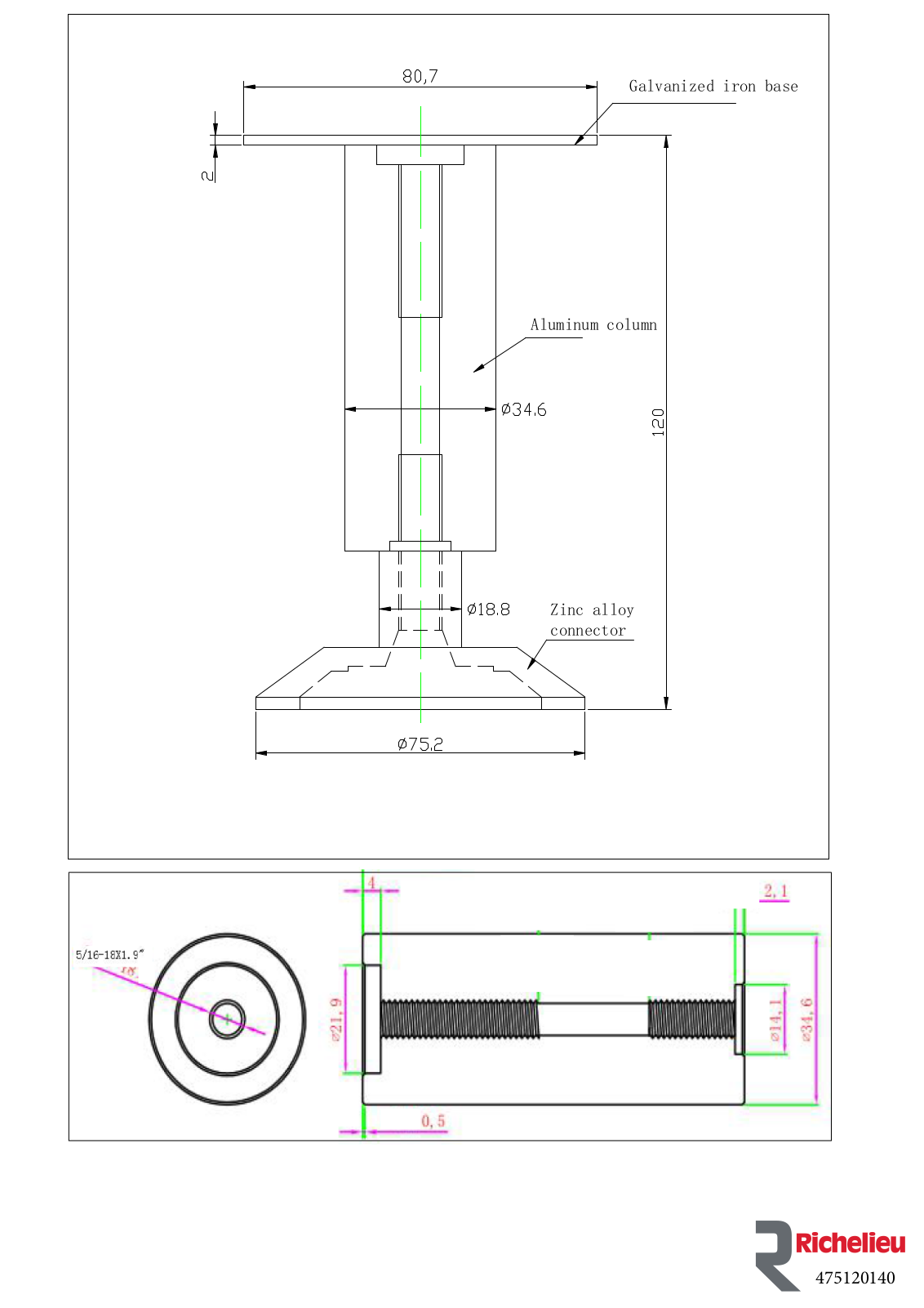 Richelieu RHC10893 Specifications - ManualMachine.com