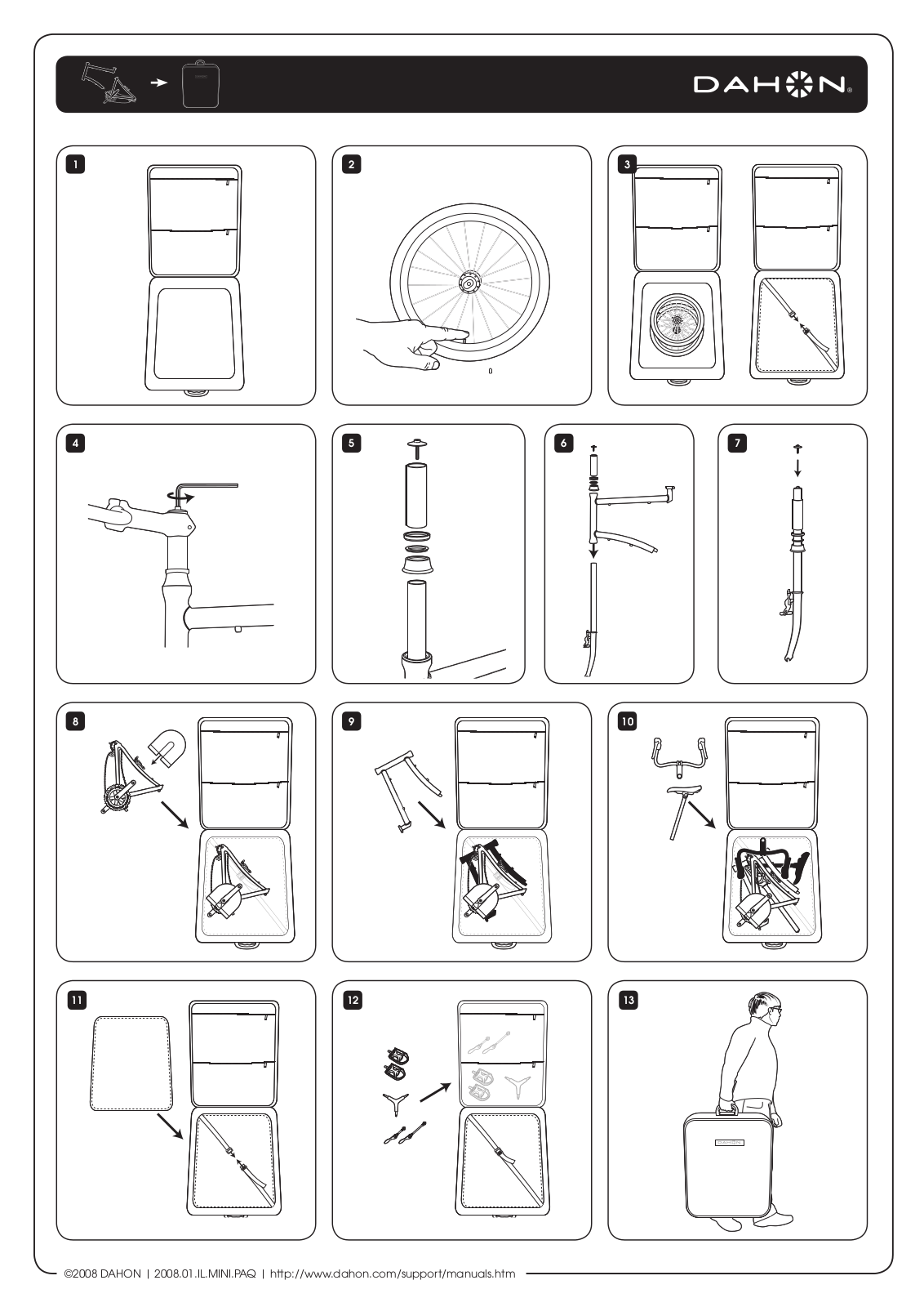 DAHON PAQ MINI PACKING User Manual