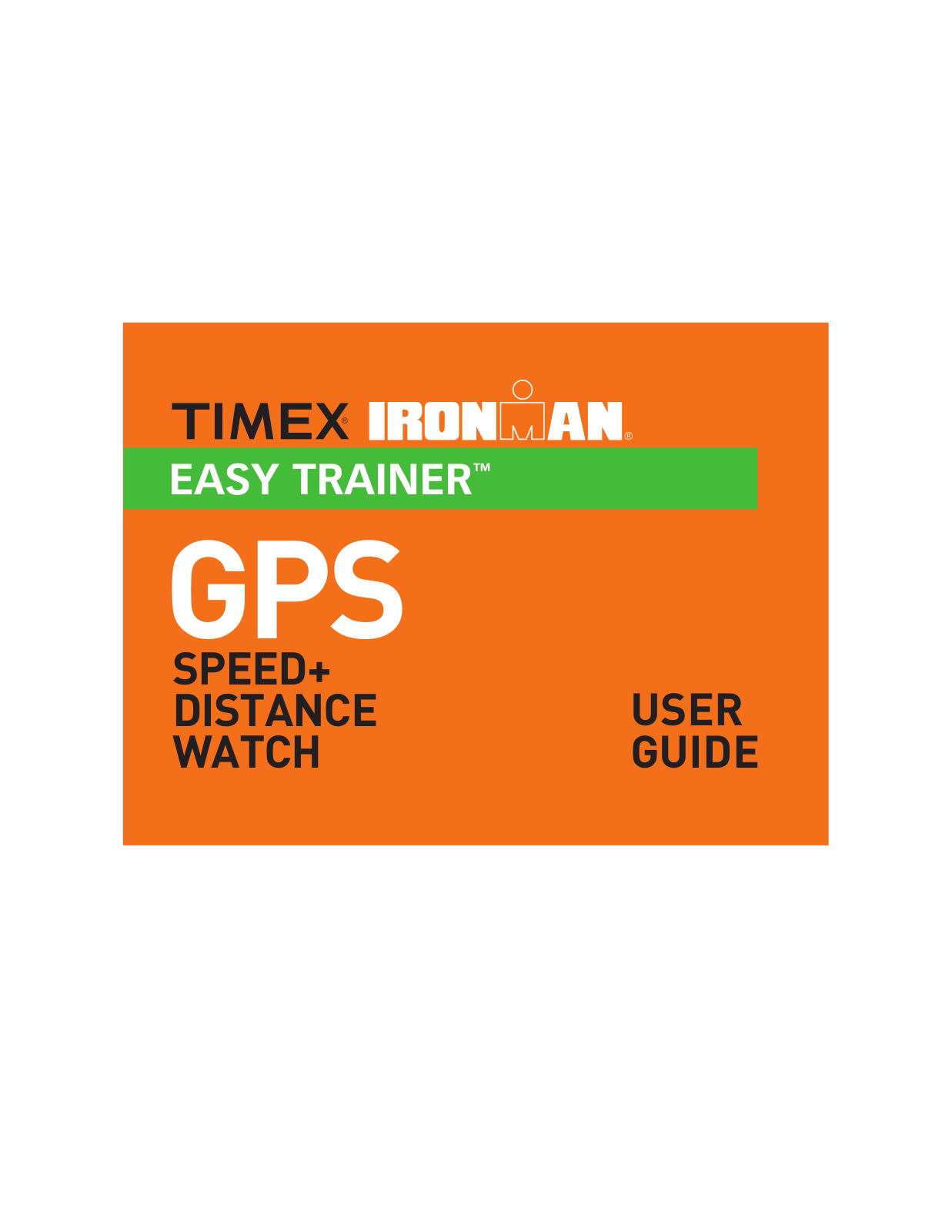 Timex Ironman Easy Trainer User Manual