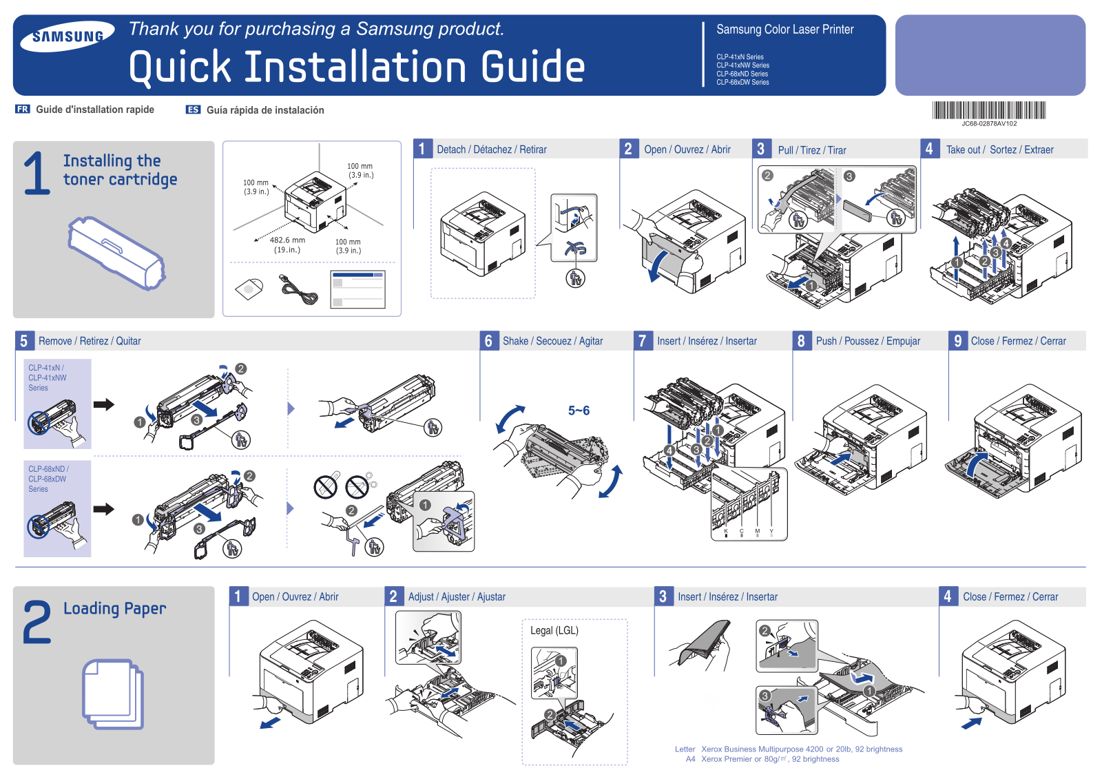 Samsung SL-C1810W/XAA, CLP-415NW/XAC, CLP-415NW/XAA Quick Guide