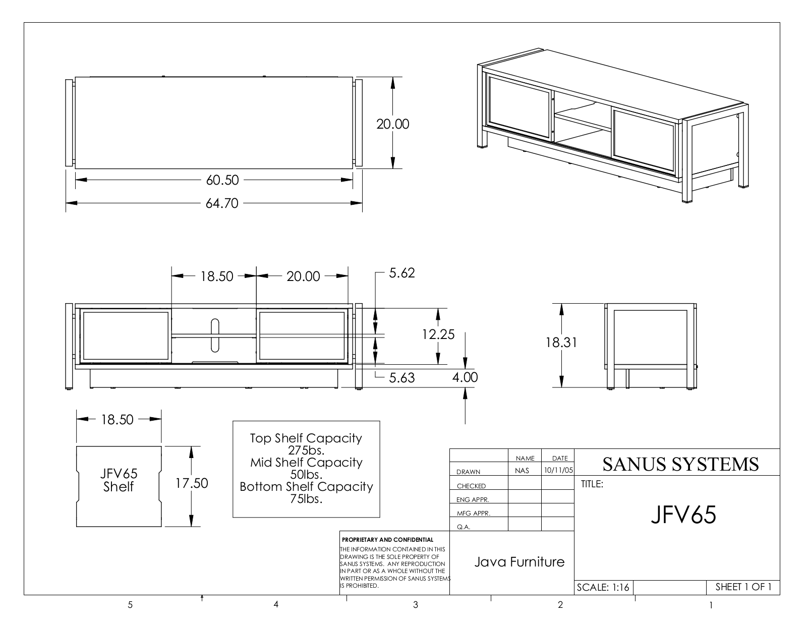 Sanus JFV65 User Manual