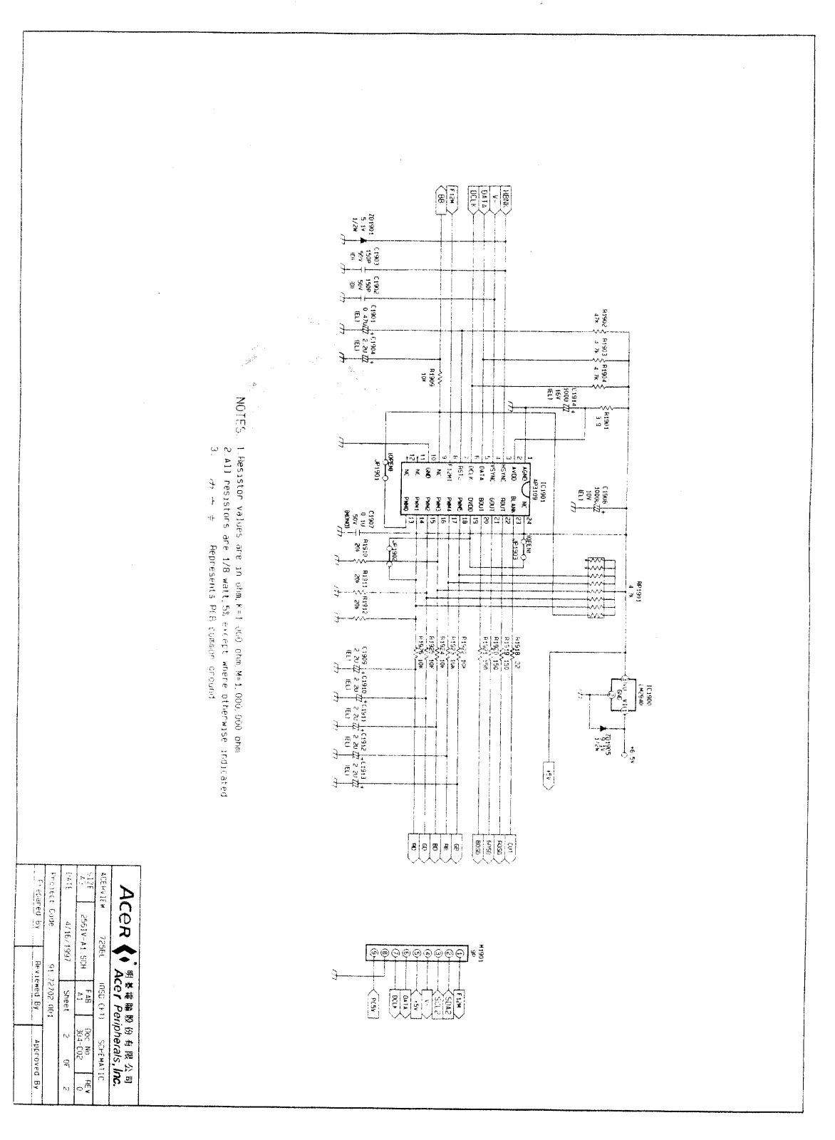 Acer 56C, 7256C, XX56C Schematic