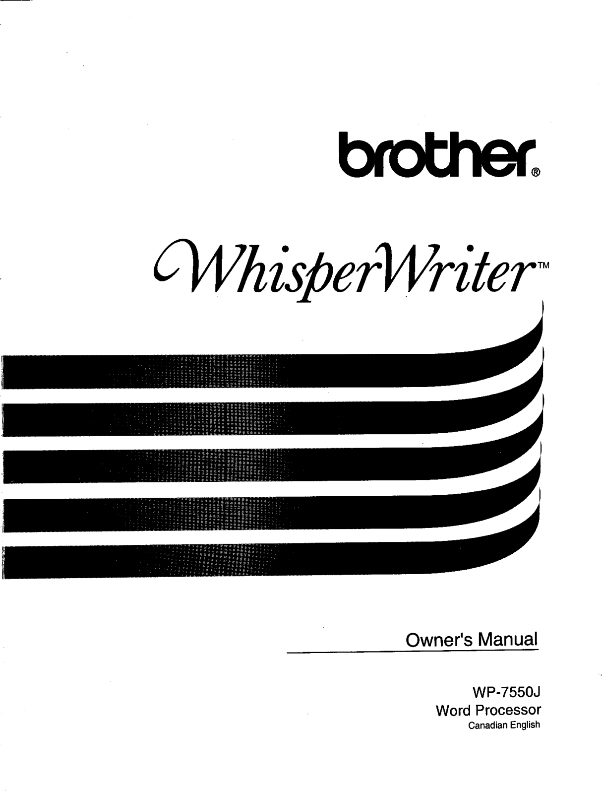 Brother WP-7550 User Guide