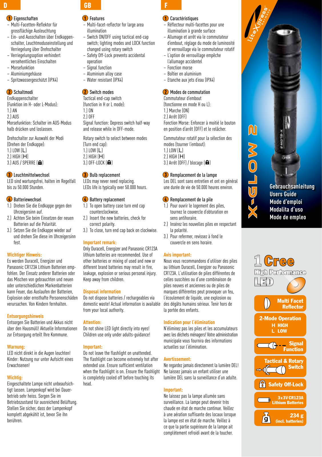 LiteXpress X-Glow 2 User guide