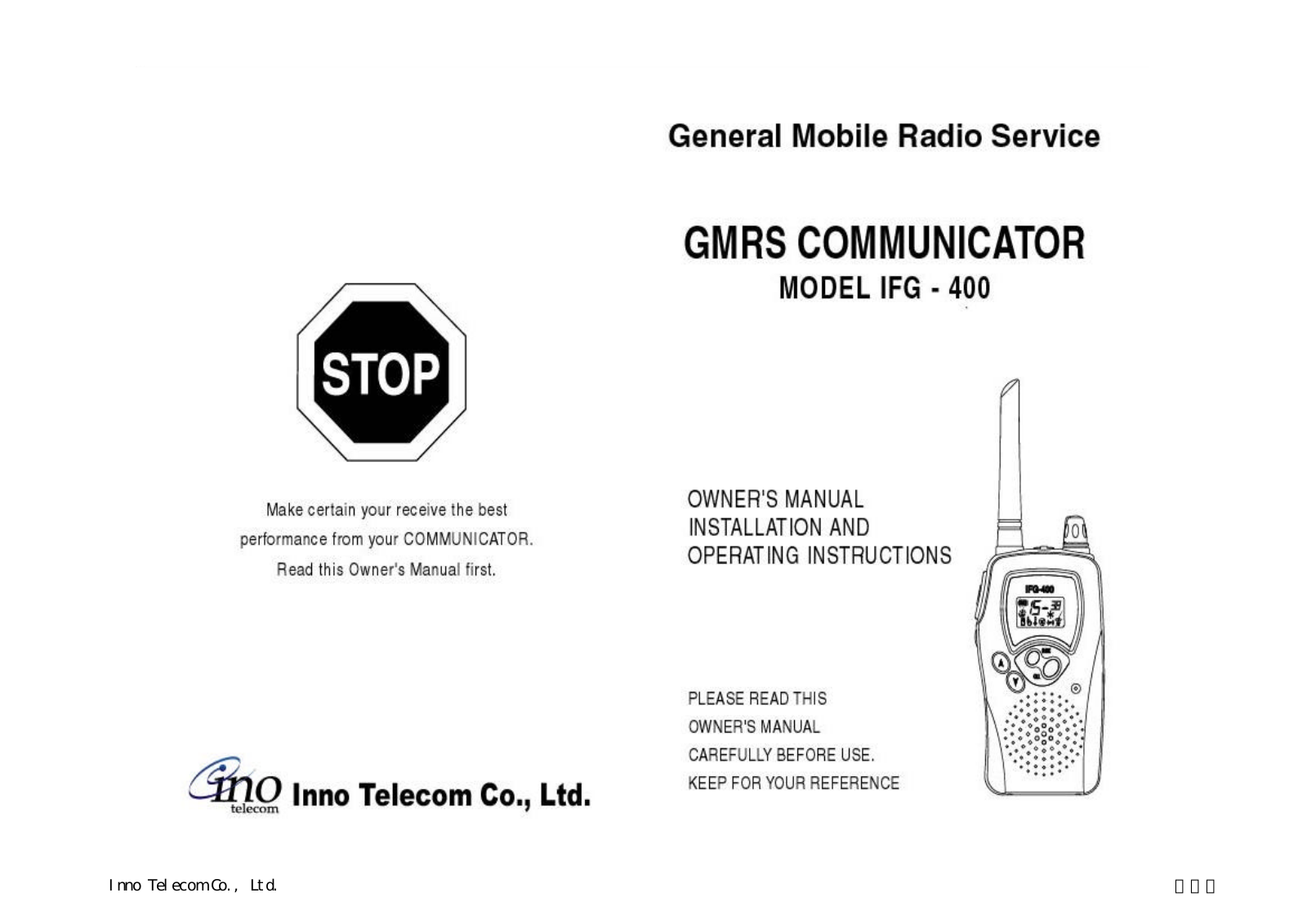 Inno Telecom 400 User Manual - ManualMachine.com