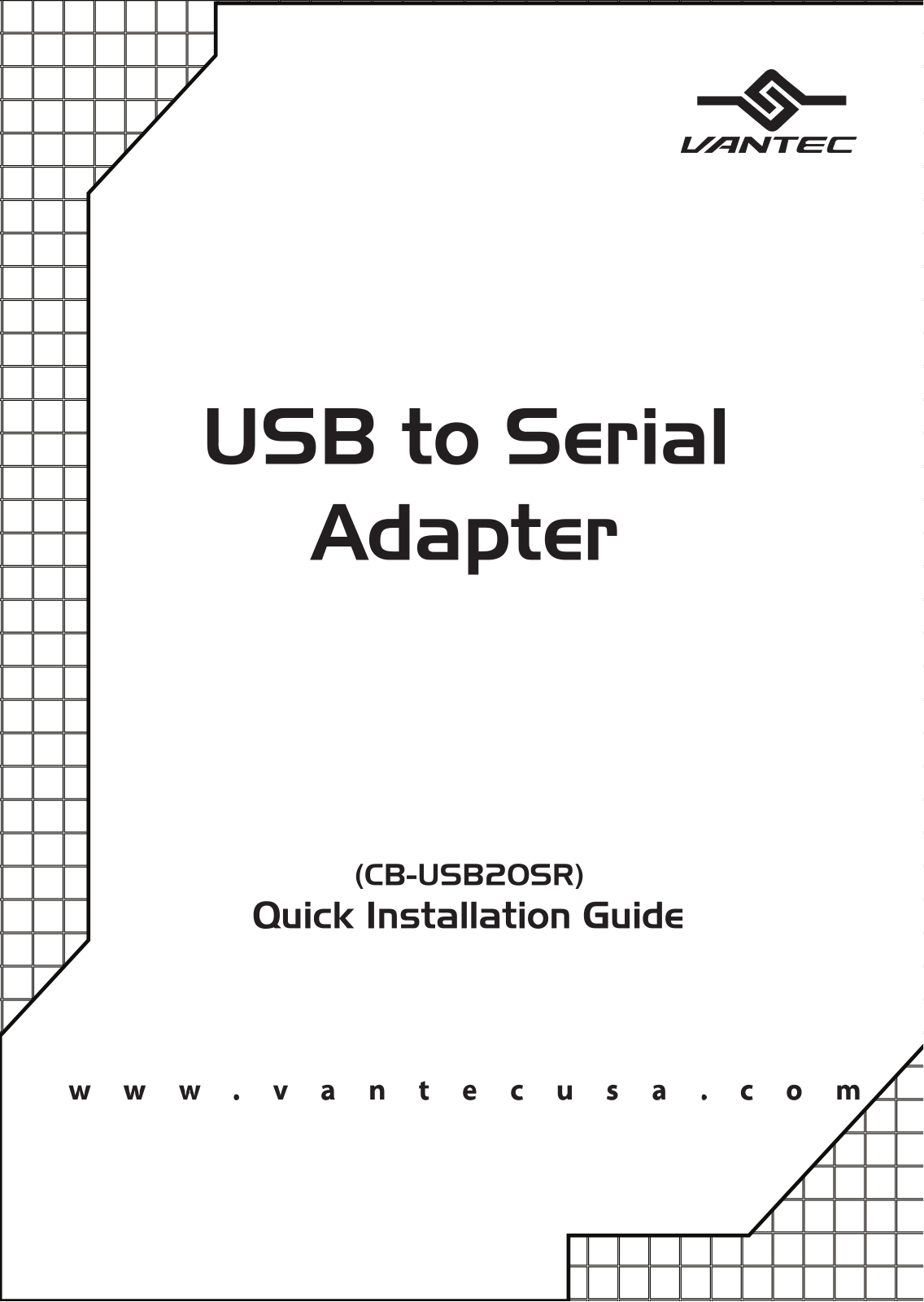 Vantec CB-USB20SR User Manual - ManualMachine.com