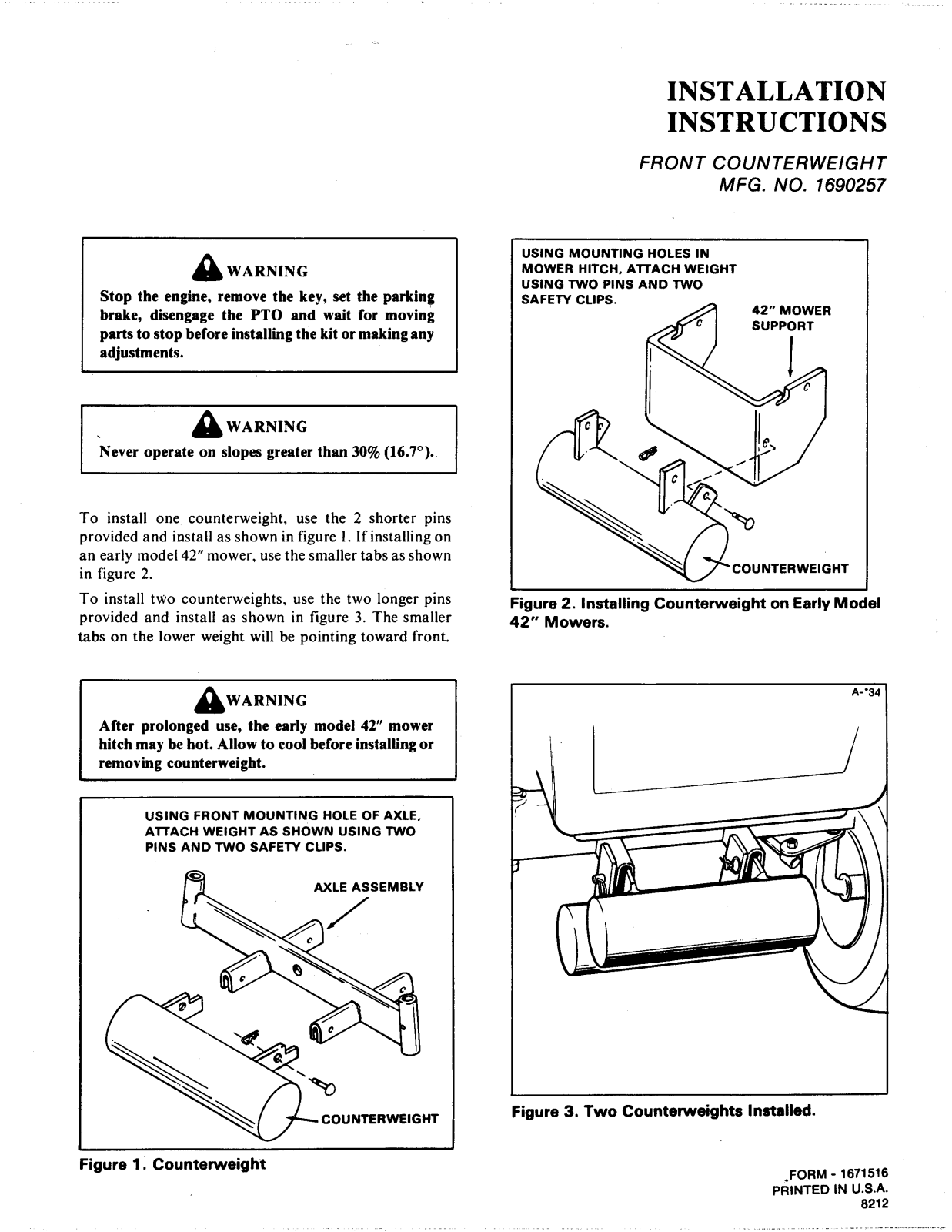 Snapper 1690257 User Manual