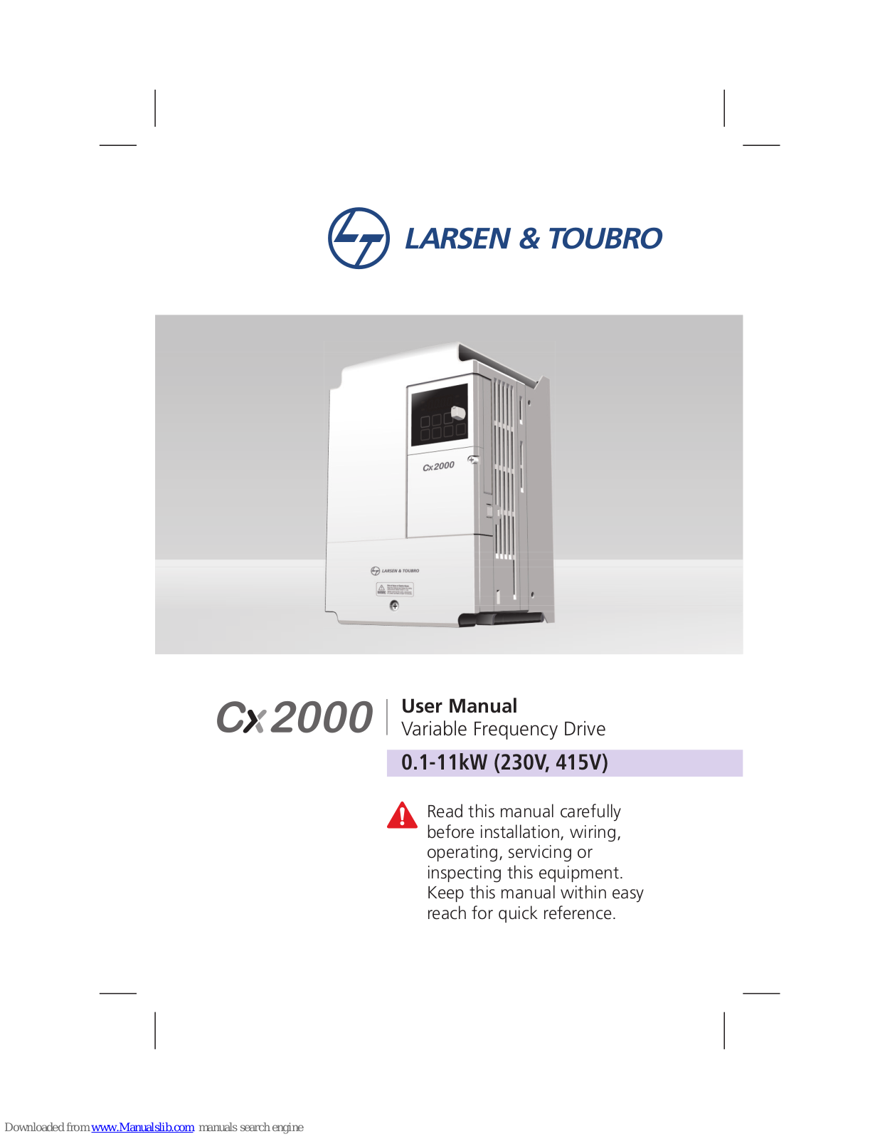 Larsen & Toubro LTVF-C10001BAA, LTVF-C10005BAA, LTVF-C10002BAA, LTVF-C10003BAA, LTVF-C10008BAA User Manual