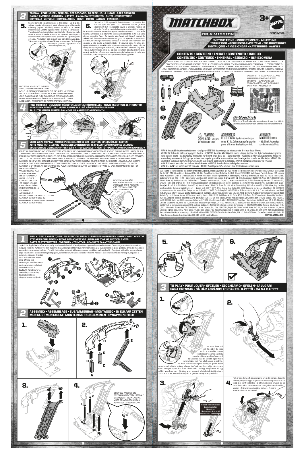 Fisher-Price BFN55 Instruction Sheet