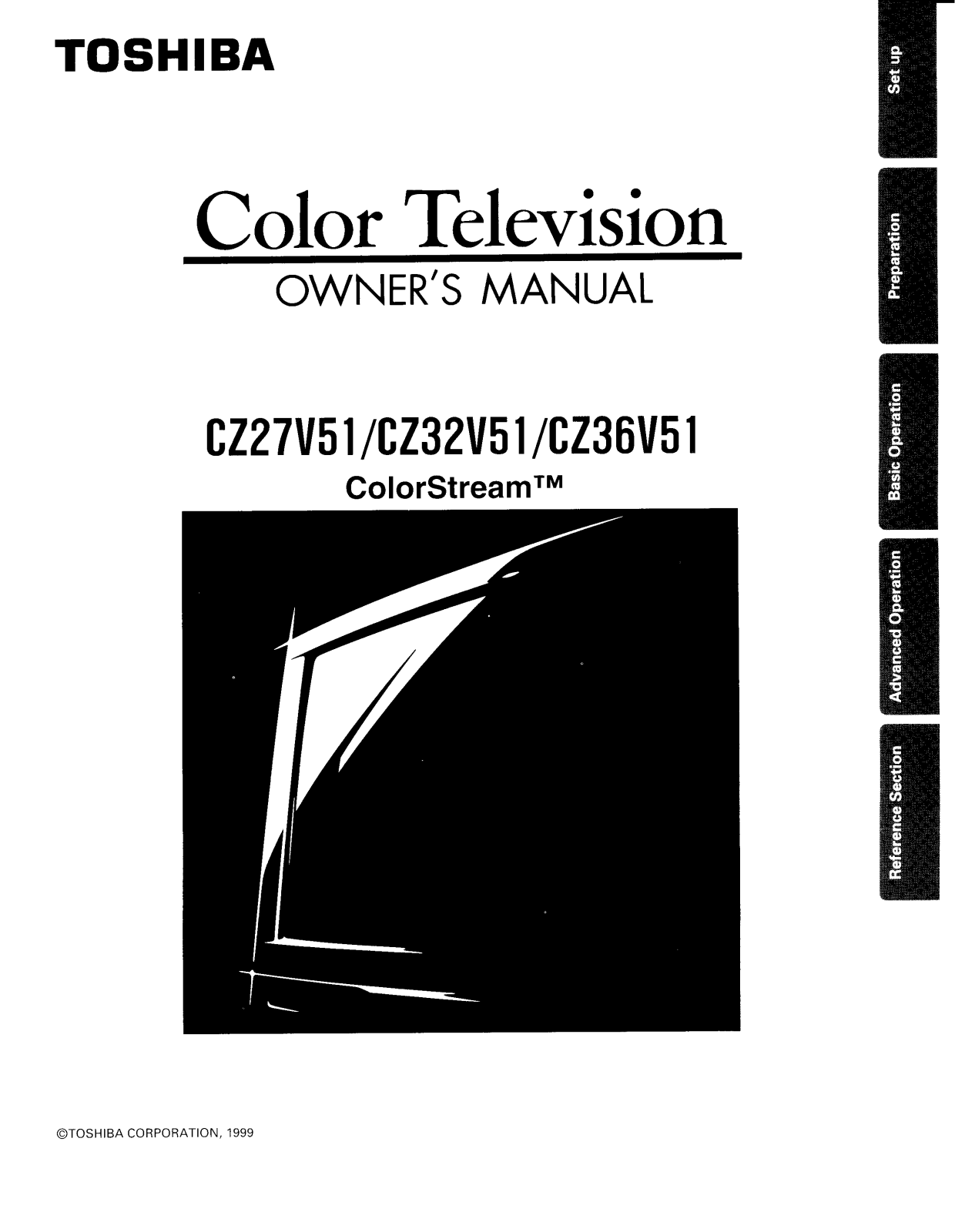 Toshiba CZ27V51, CZ32V51, CZ36V51 Manual