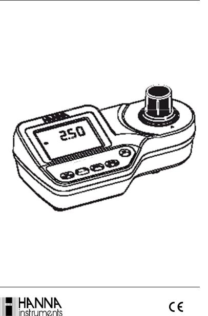 Hanna Instruments HI 96711 User guide