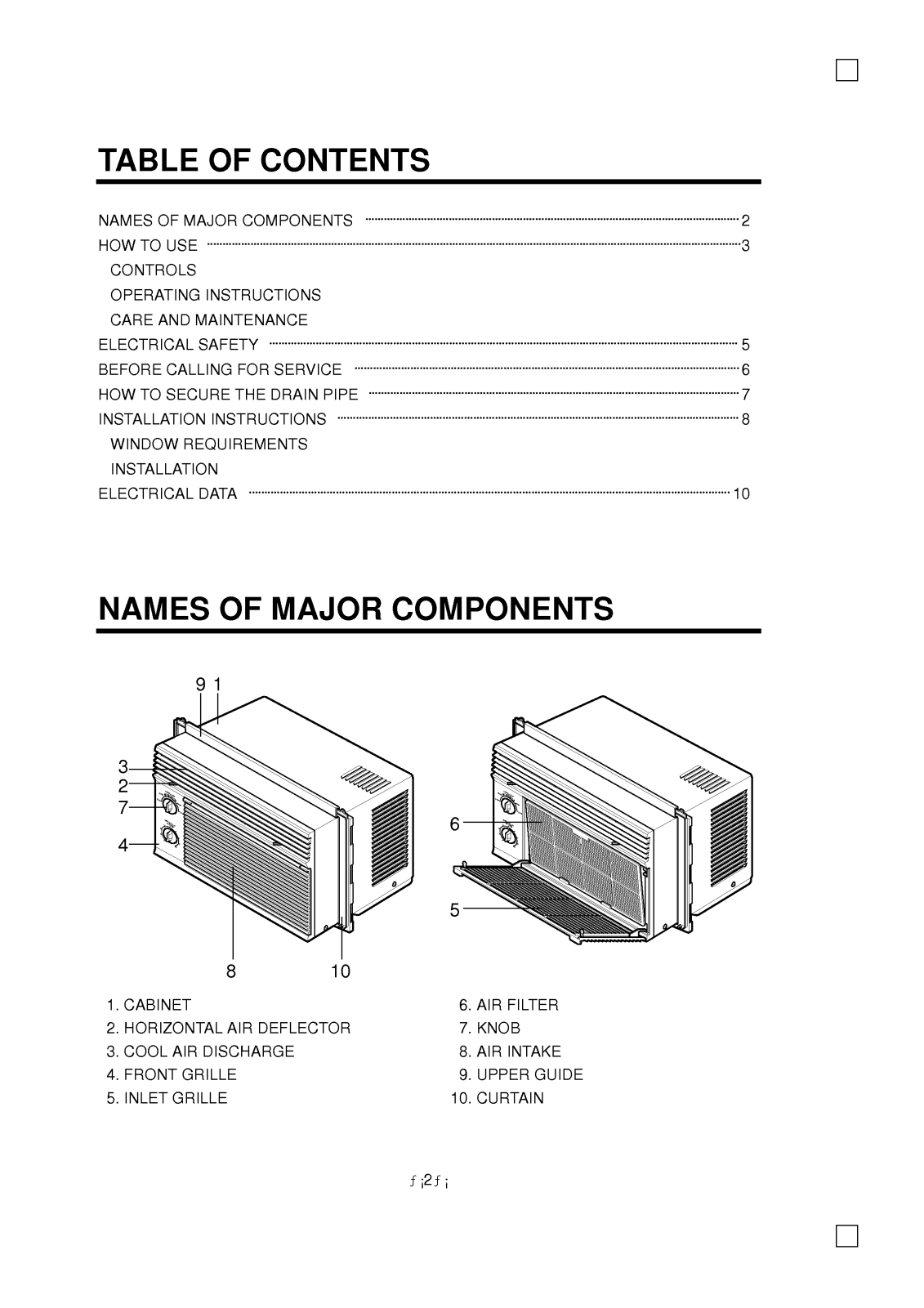 LG LW-A0510CL, LW-A0511CL User Manual