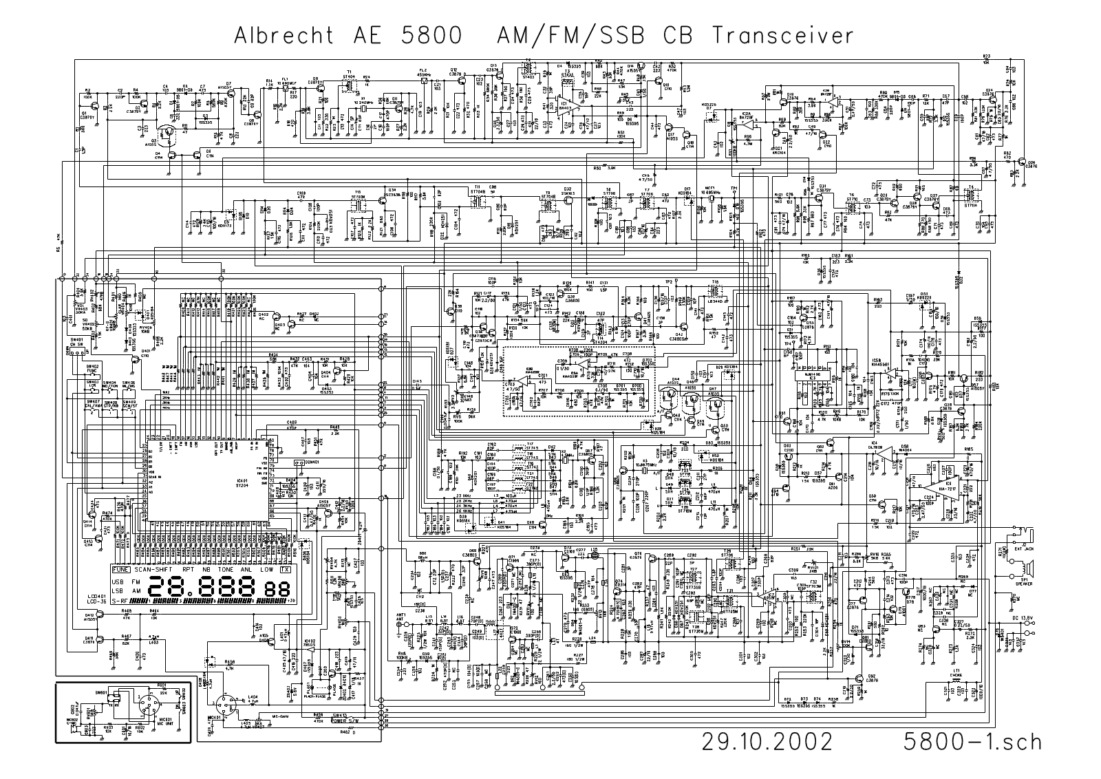 Albrecht AE 5800 Circuit Diagram