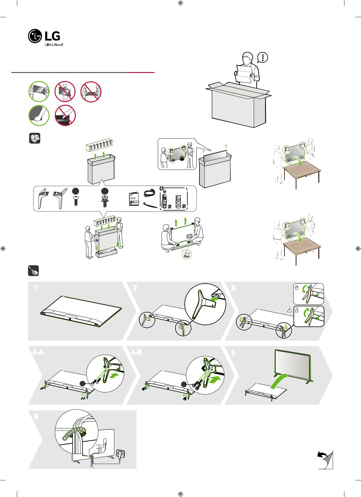 LG 55UN7190PTA QUICK SETUP INSTRUCTIONS