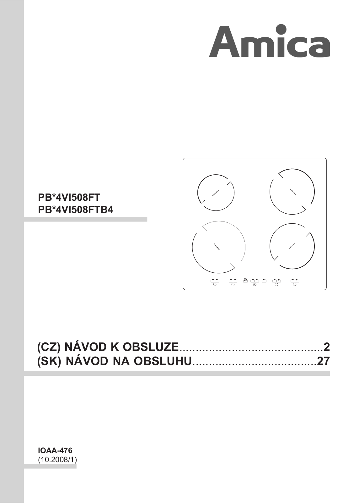 Amica PI6508TU, PI 6508 TK User Manual