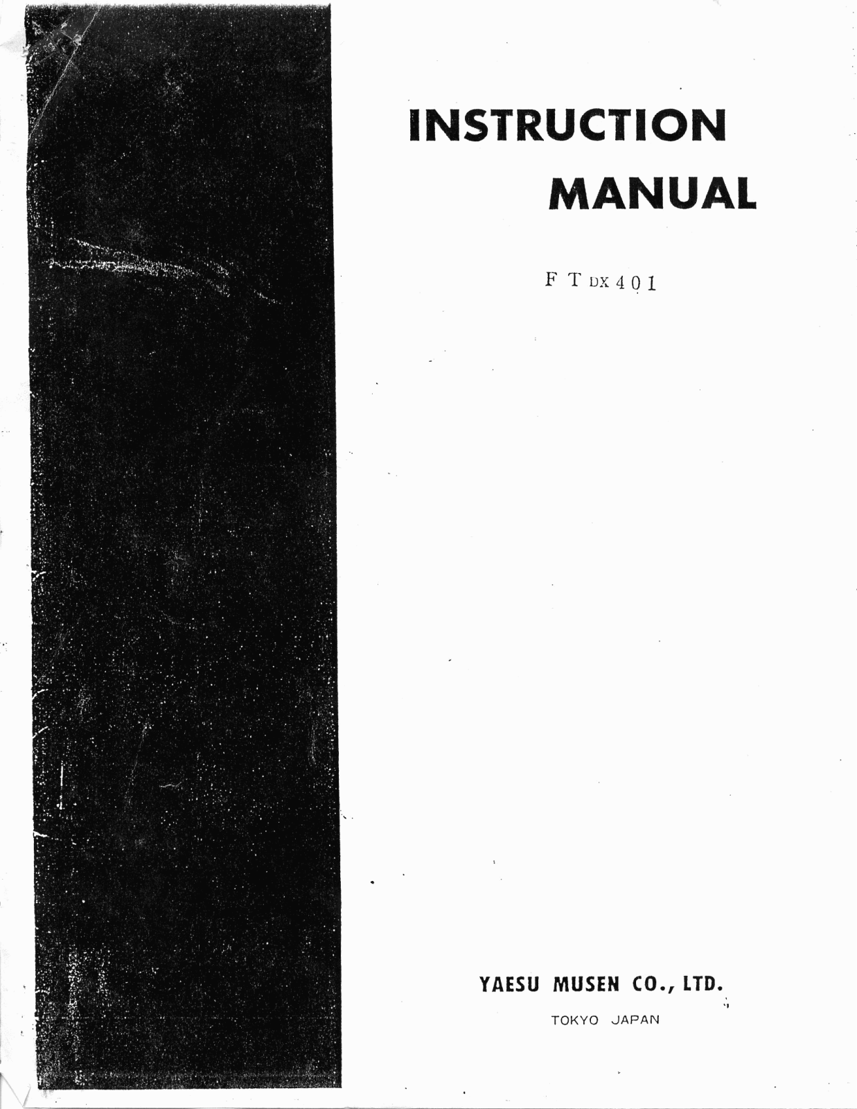 Yaesu FT-DX-401 Service manual