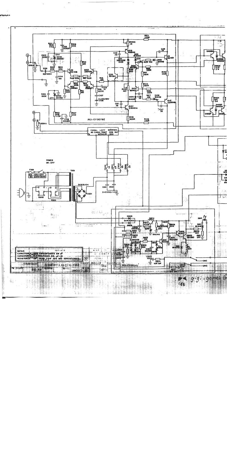 Cygnus PA2.0X Schematic