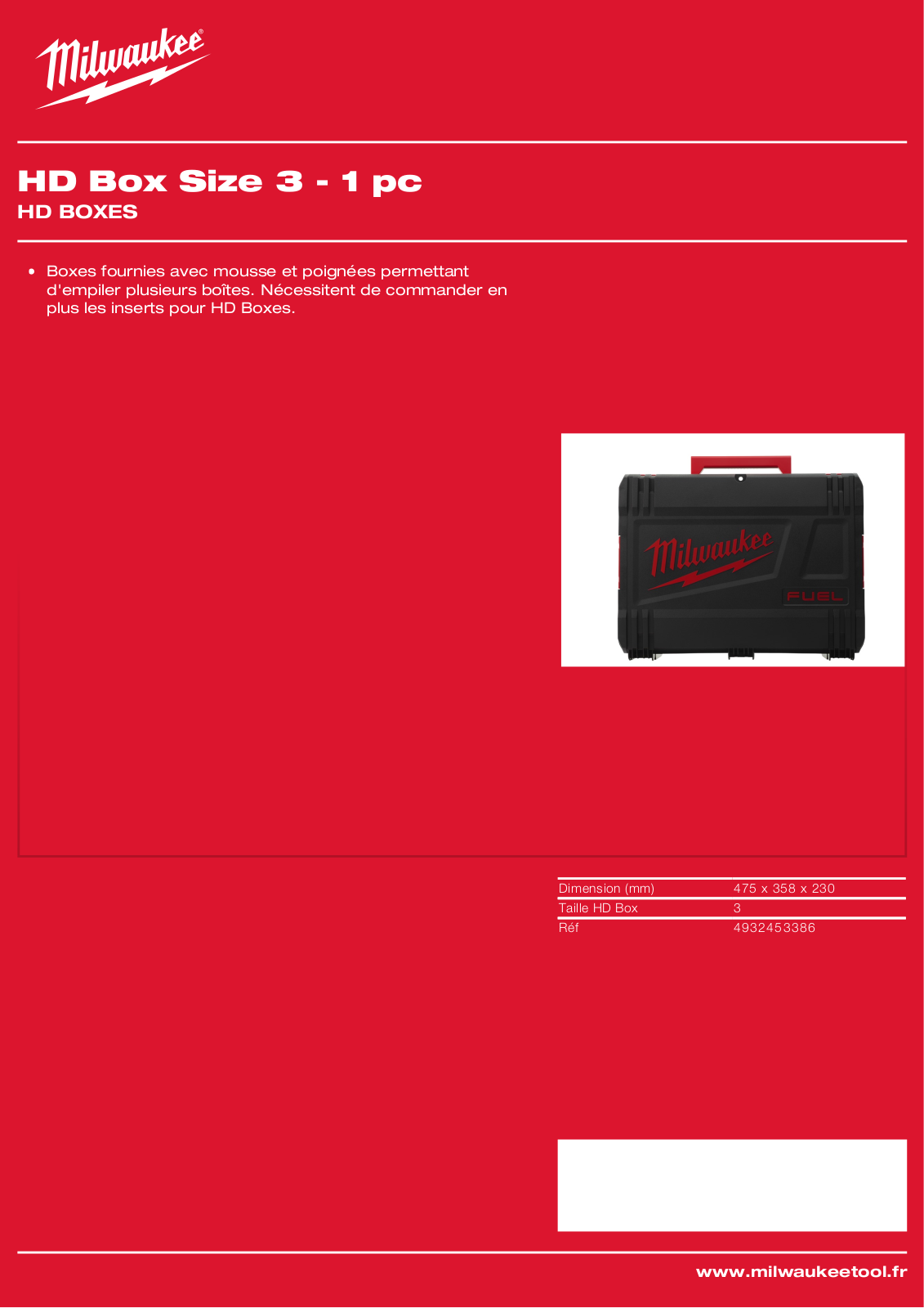 Milwaukee 4932453386 Specification - ManualMachine.com