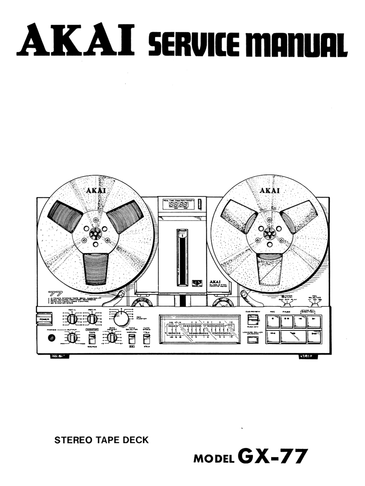 Akai GX-F77 User Manual