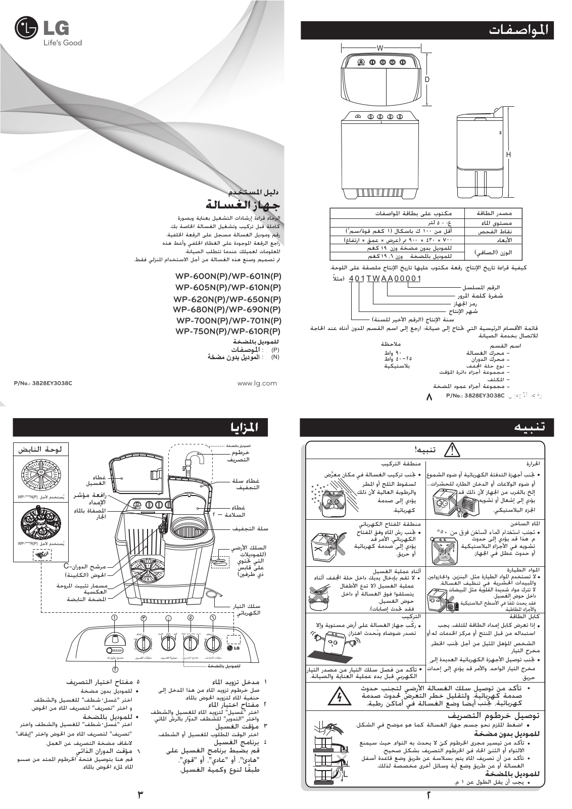 LG WP-620N Owner’s Manual