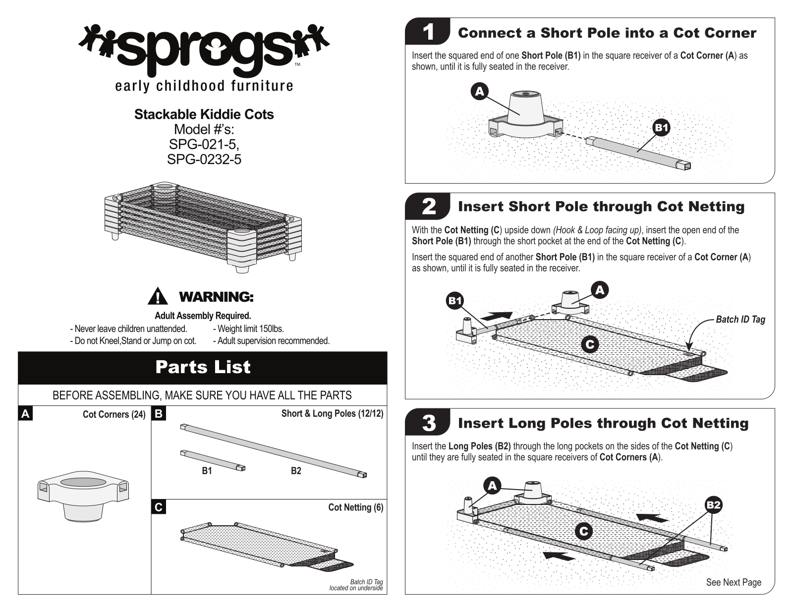 Sprogs SRGS1006 Installation & Assembly - ManualMachine.com