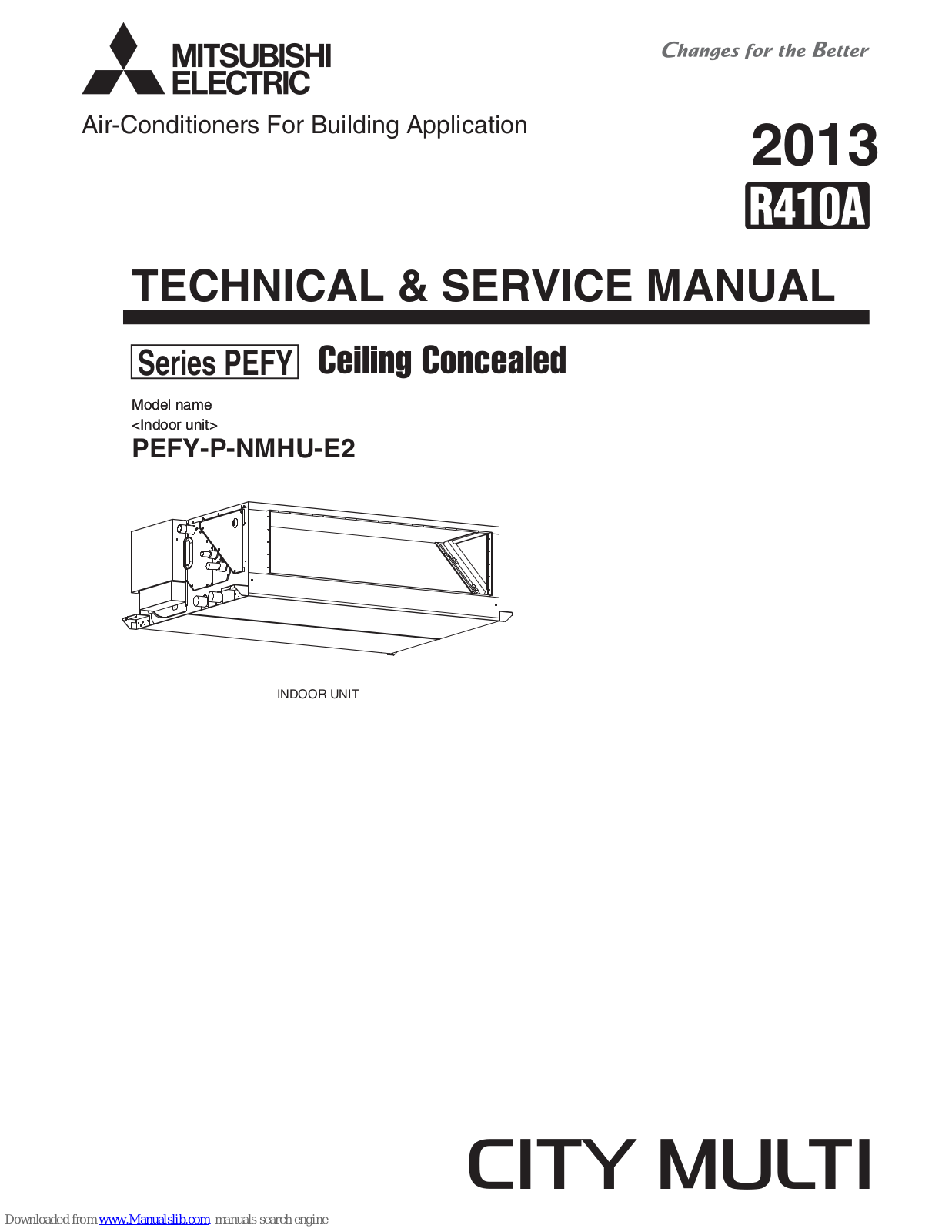 Mitsubishi Electric PEFY, PEFY-P-NMHU-E2 Service Manual