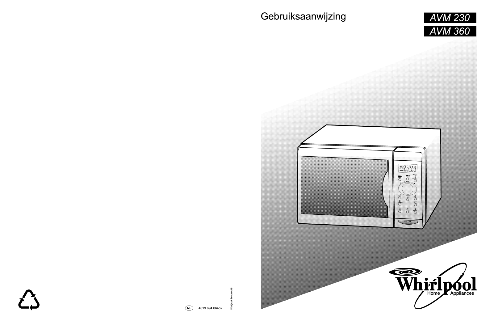 Whirlpool AVM 230/WH, AVM 230 INSTRUCTION FOR USE