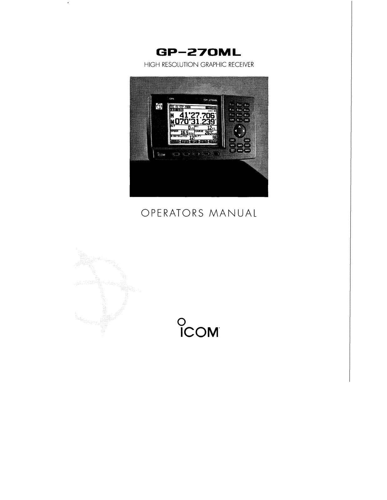 Icom GP-270 User Manual