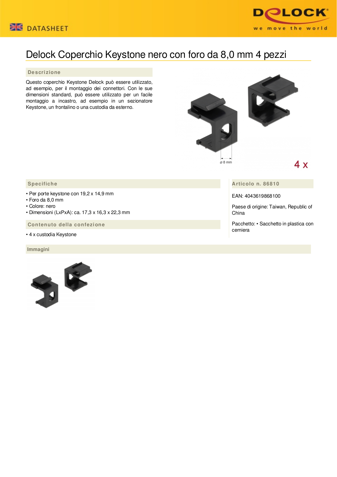 DELOCK 86810 Datasheet - ManualMachine.com