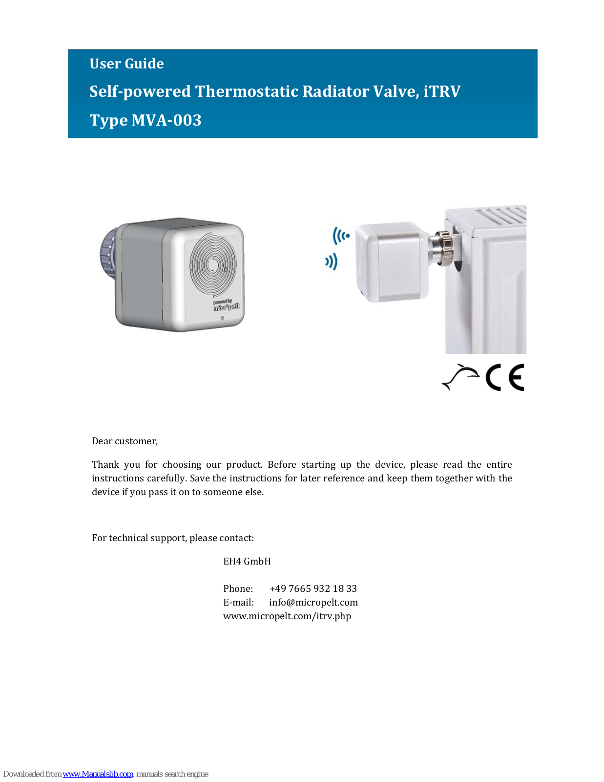 Micropelt MVA-003 User Manual