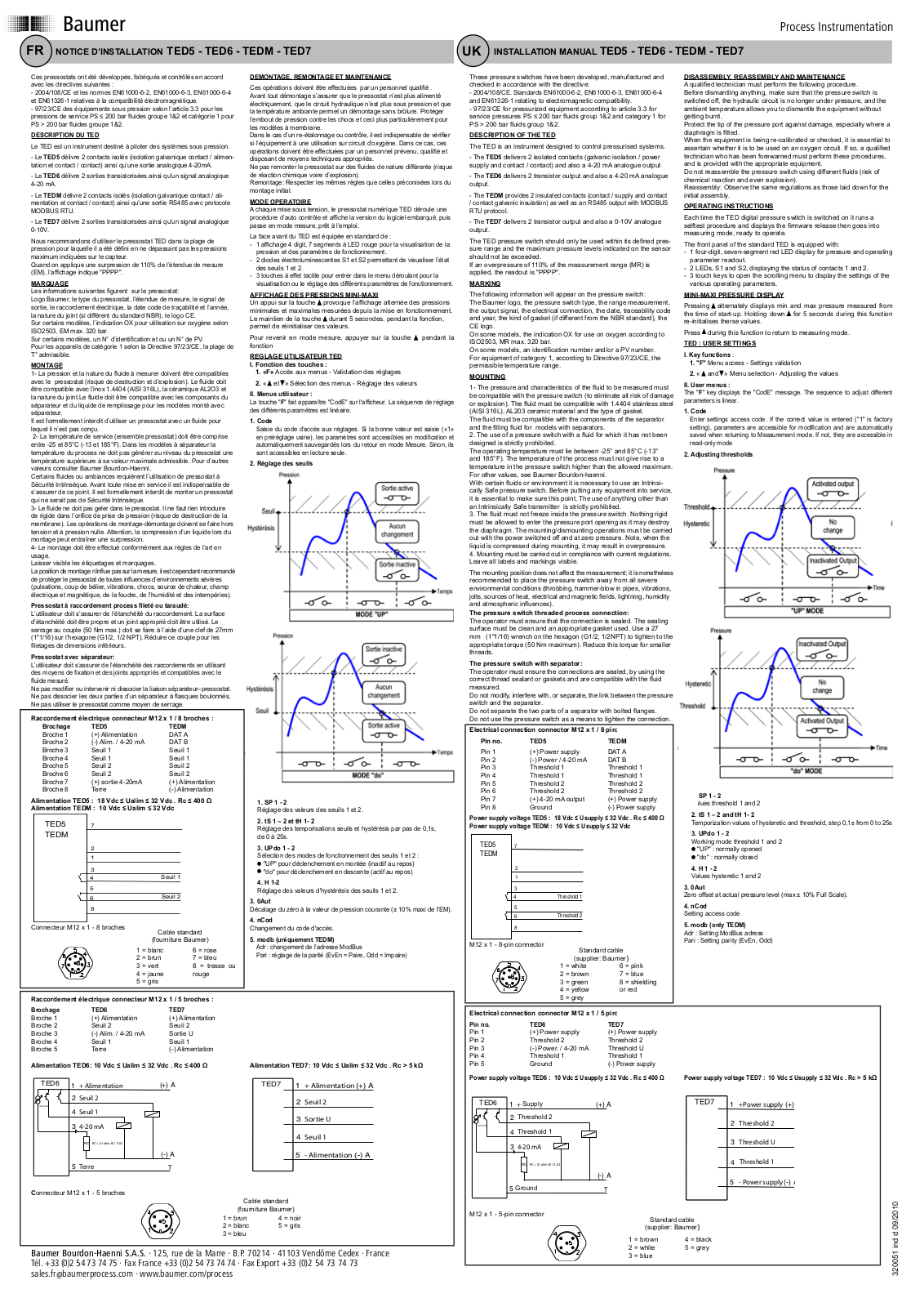 Baumer TED7 User Manual