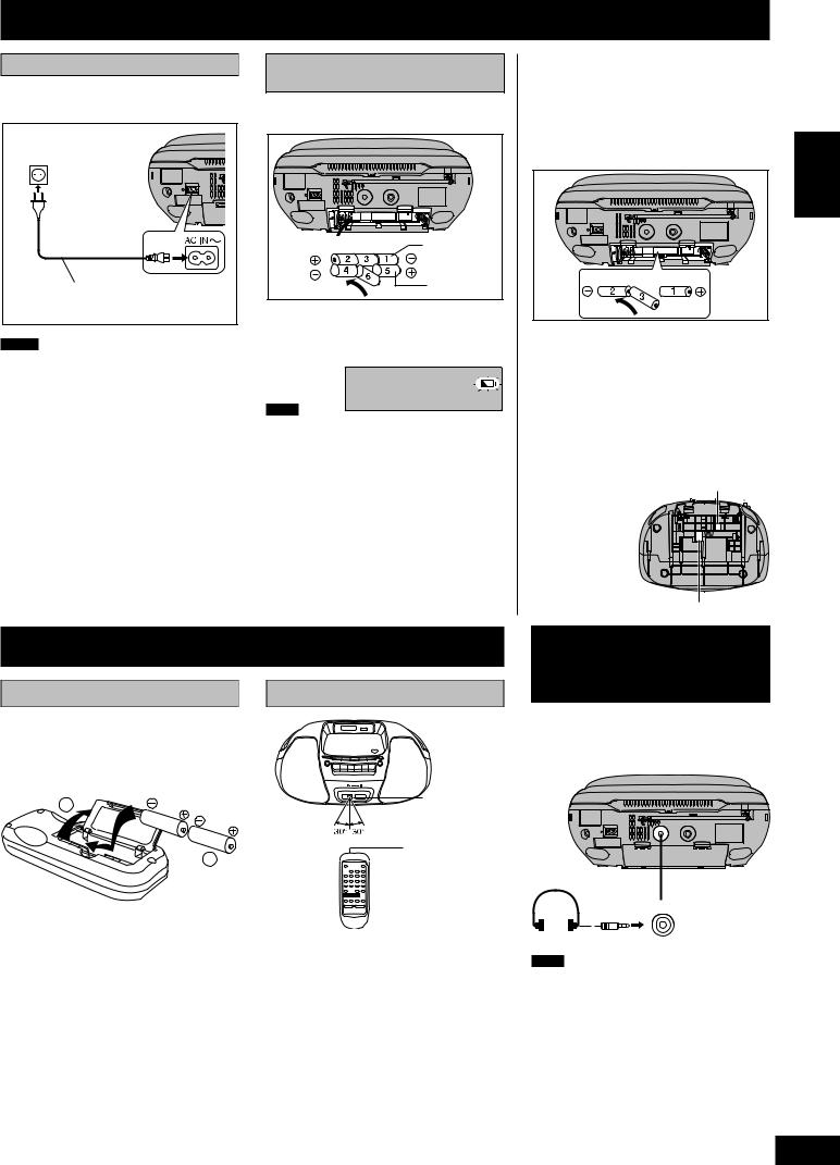 Panasonic RX-D29E-K User Manual