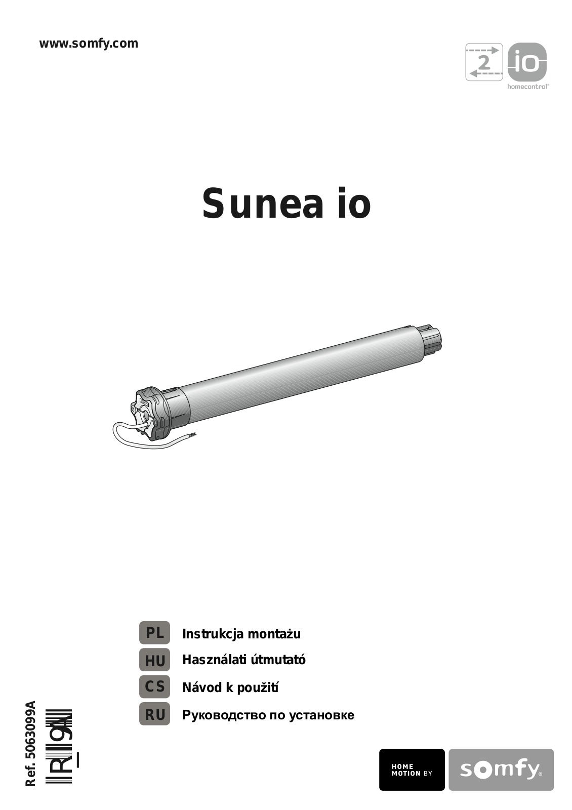 Somfy SUNEA IO User Manual