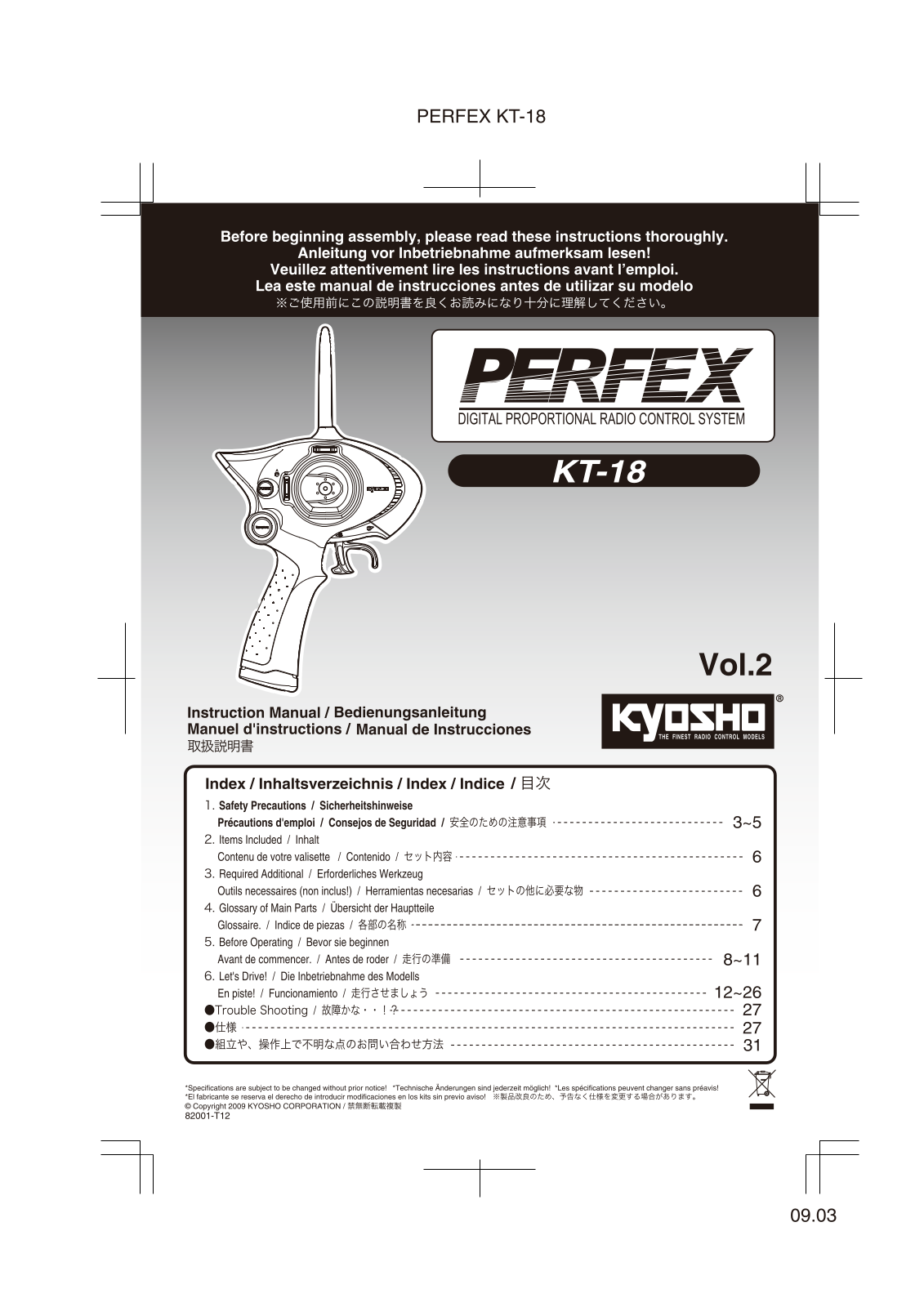 Kyosho KT-18 User Manual