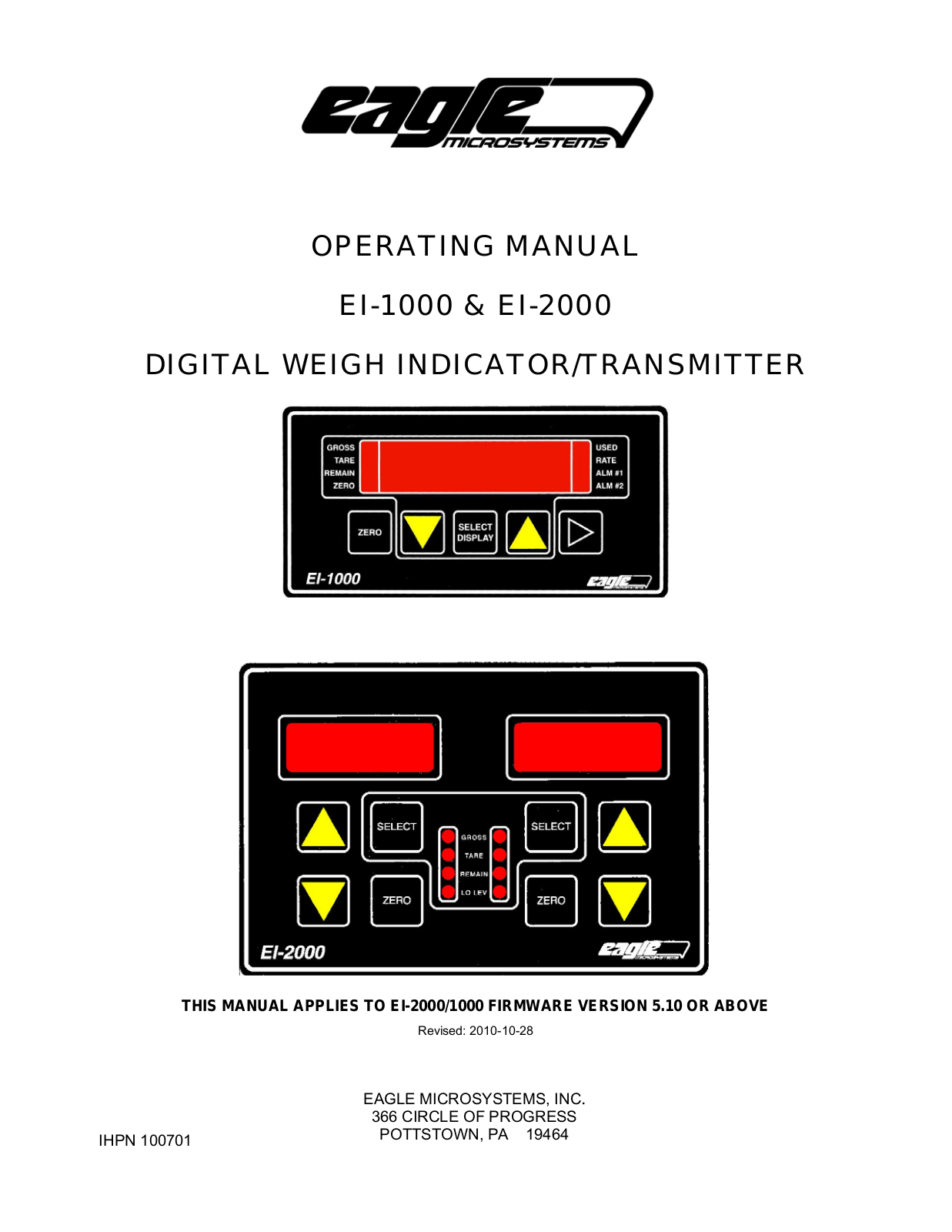 Eagle EI-2000 User Manual