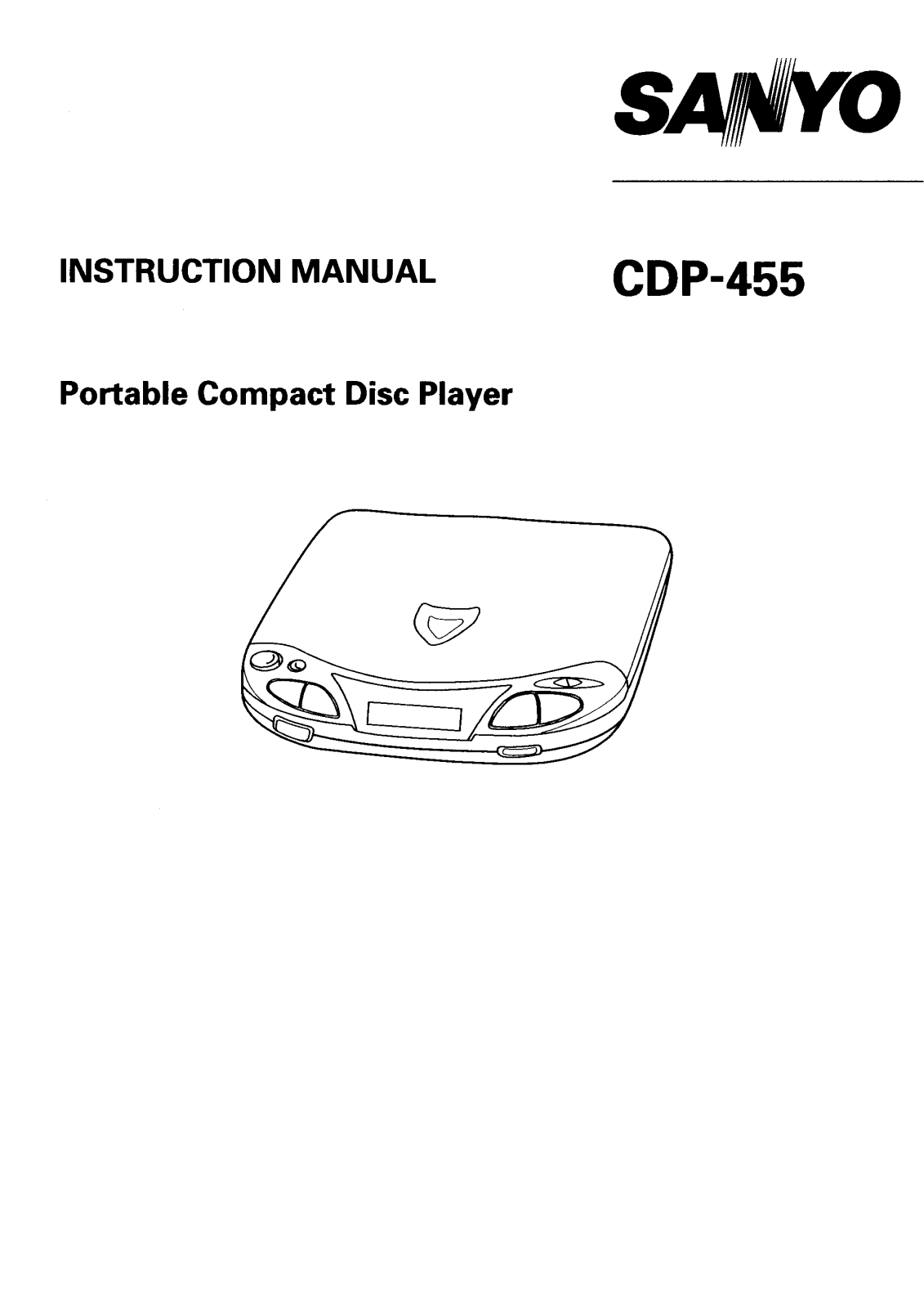 Sanyo CDP-455 Instruction Manual