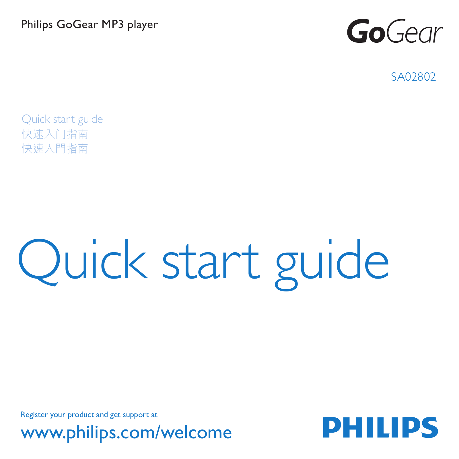 Philips SA02802 User Manual