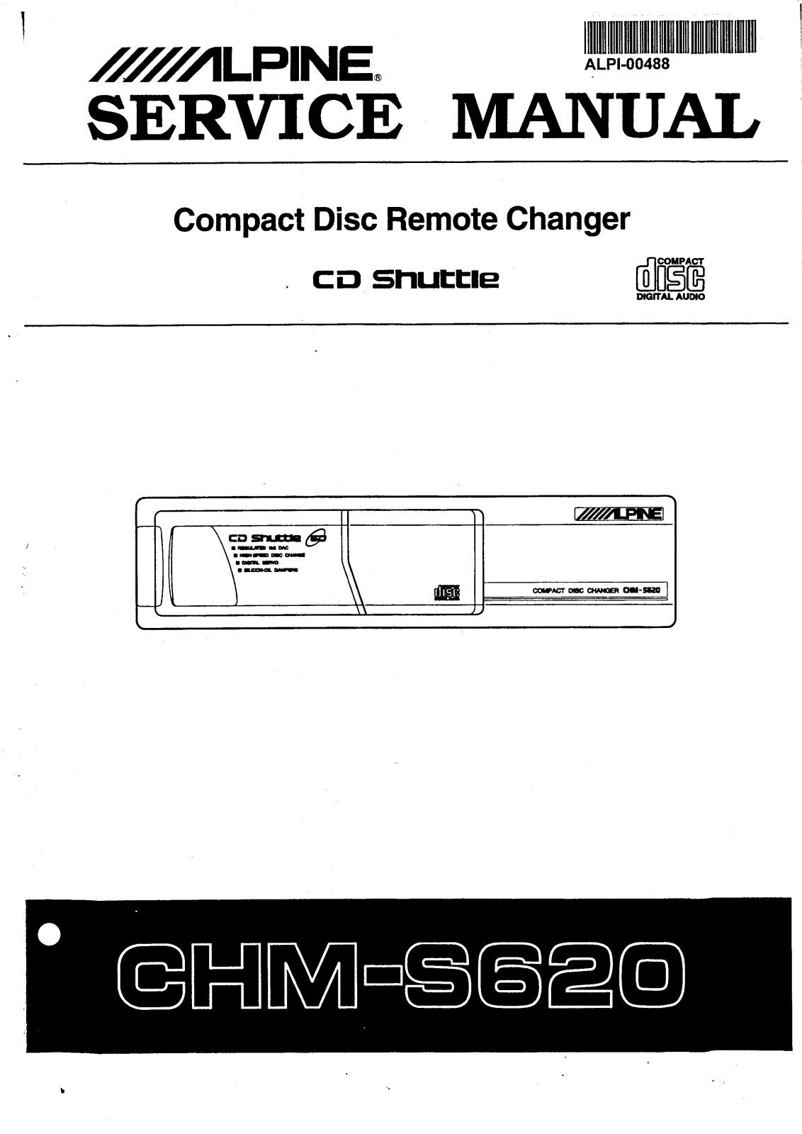 Alpine CHM-S620 Service manual