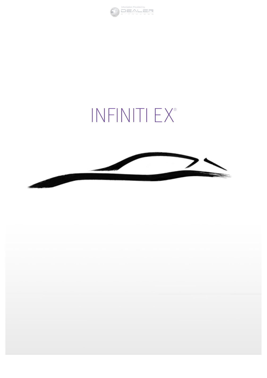 Infiniti Ex 2012 Owner's Manual