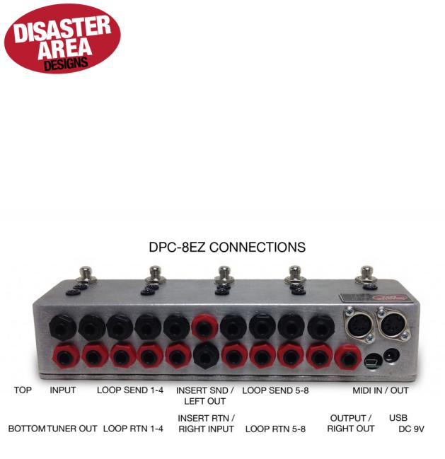 Disaster Area Designs DPC-8EZ Operation Manual