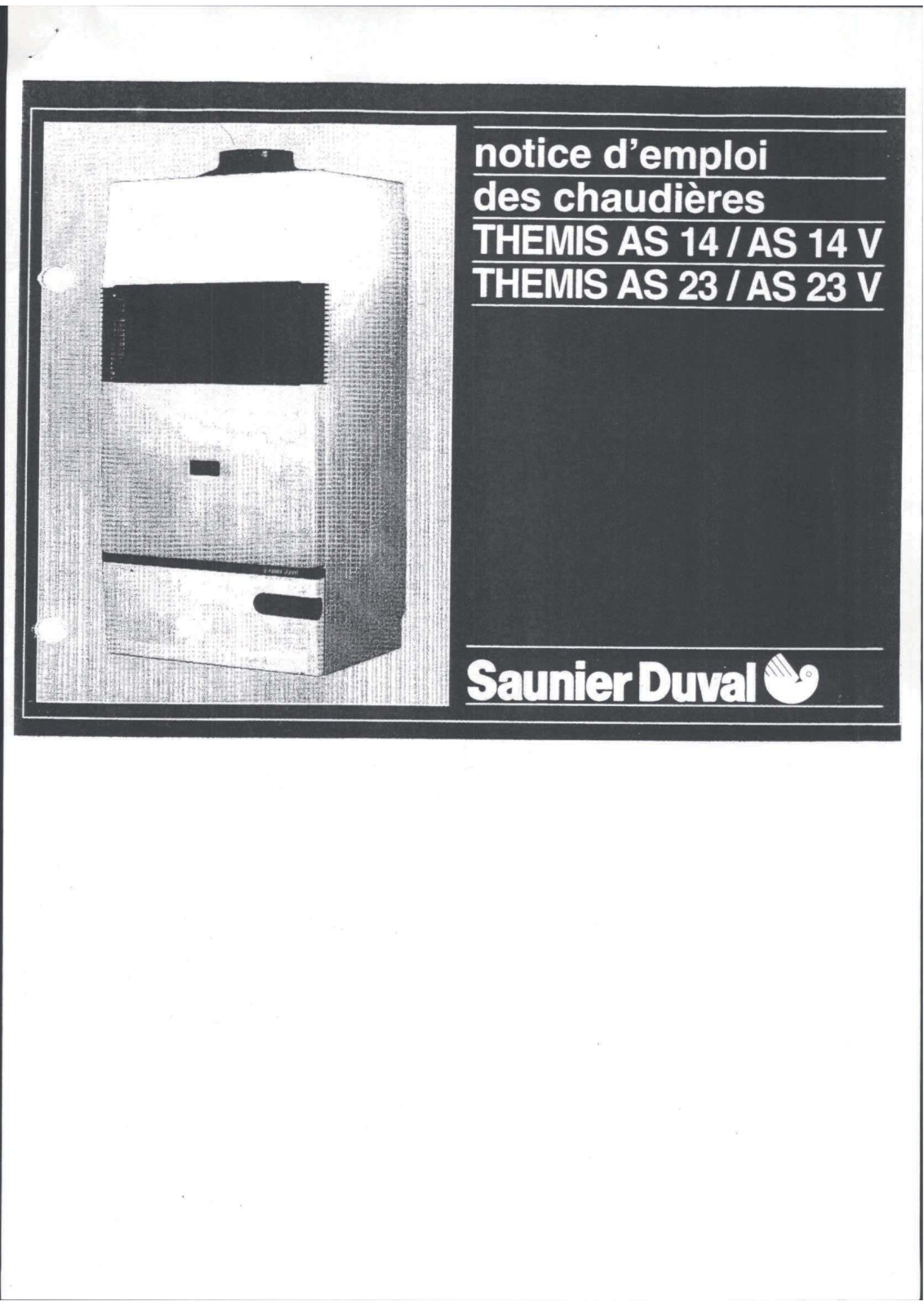 SAUNIER DUVAL THEMIS AS 23, THEMIS AS 23 V User Manual